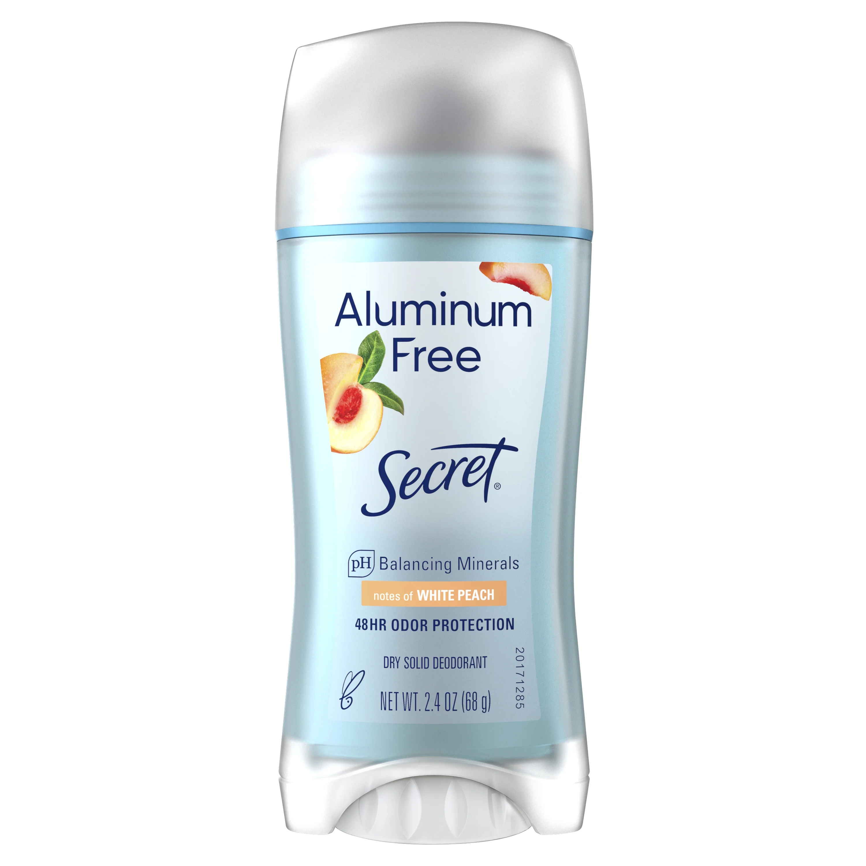 Secret Aluminum Free Deodorant for Women, White Peach, 2.4 oz