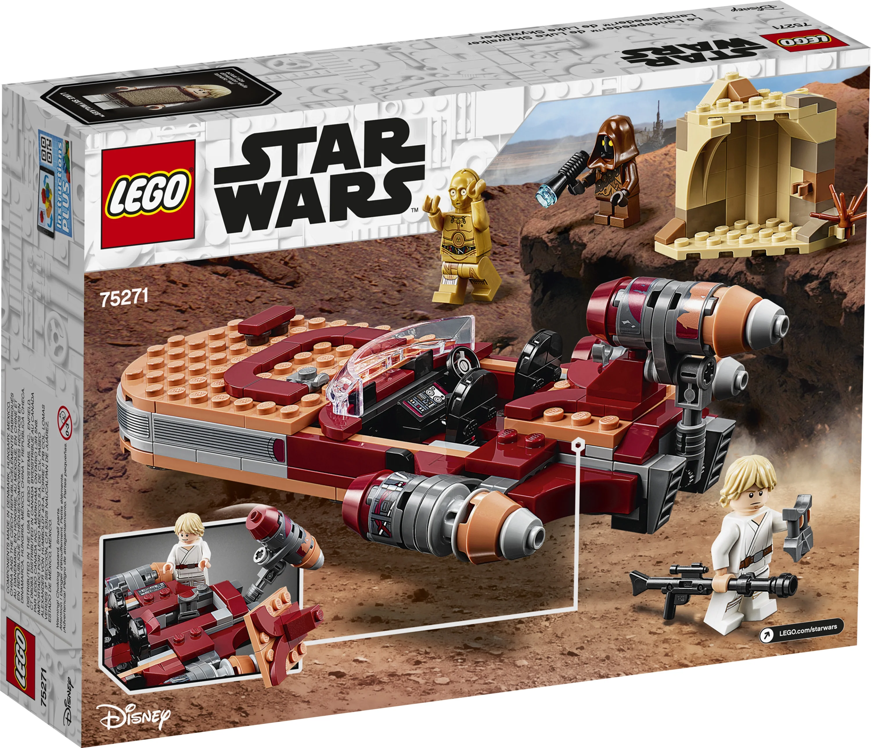 LEGO Star Wars: A New Hope Luke Skywalker’s Landspeeder 75271 Building Kit, Collectible Set (236 Pieces)