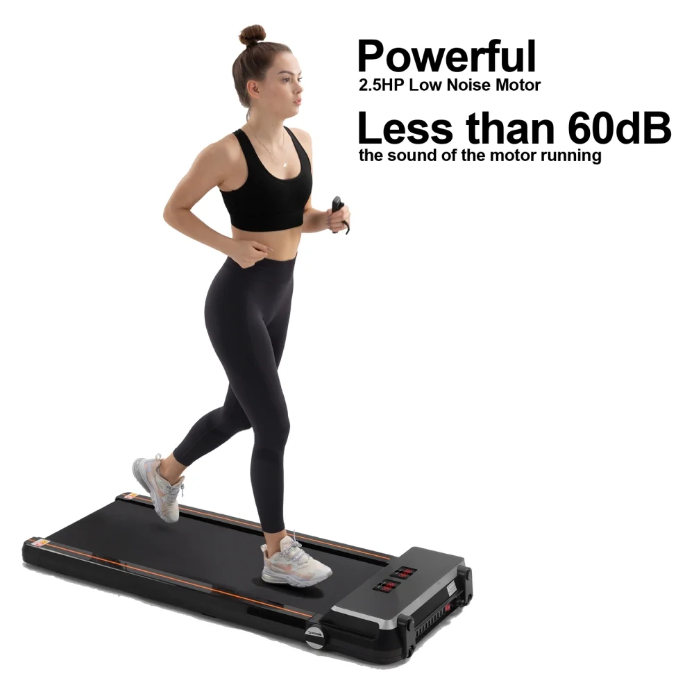 Tcbosik 2.5HP Slim Walking Treadmill 265LBS Under Desk Treadmill Electric Treadmill with APP (Installation Free)