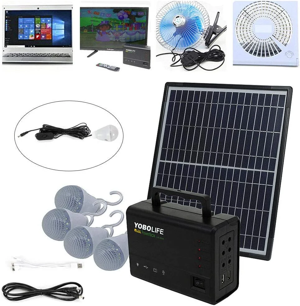 FETCOI Solar Generator, Portable Power Station, w/Solar Panel Outdoor Supply for Camping/CPAP/Emergency Battery Backup