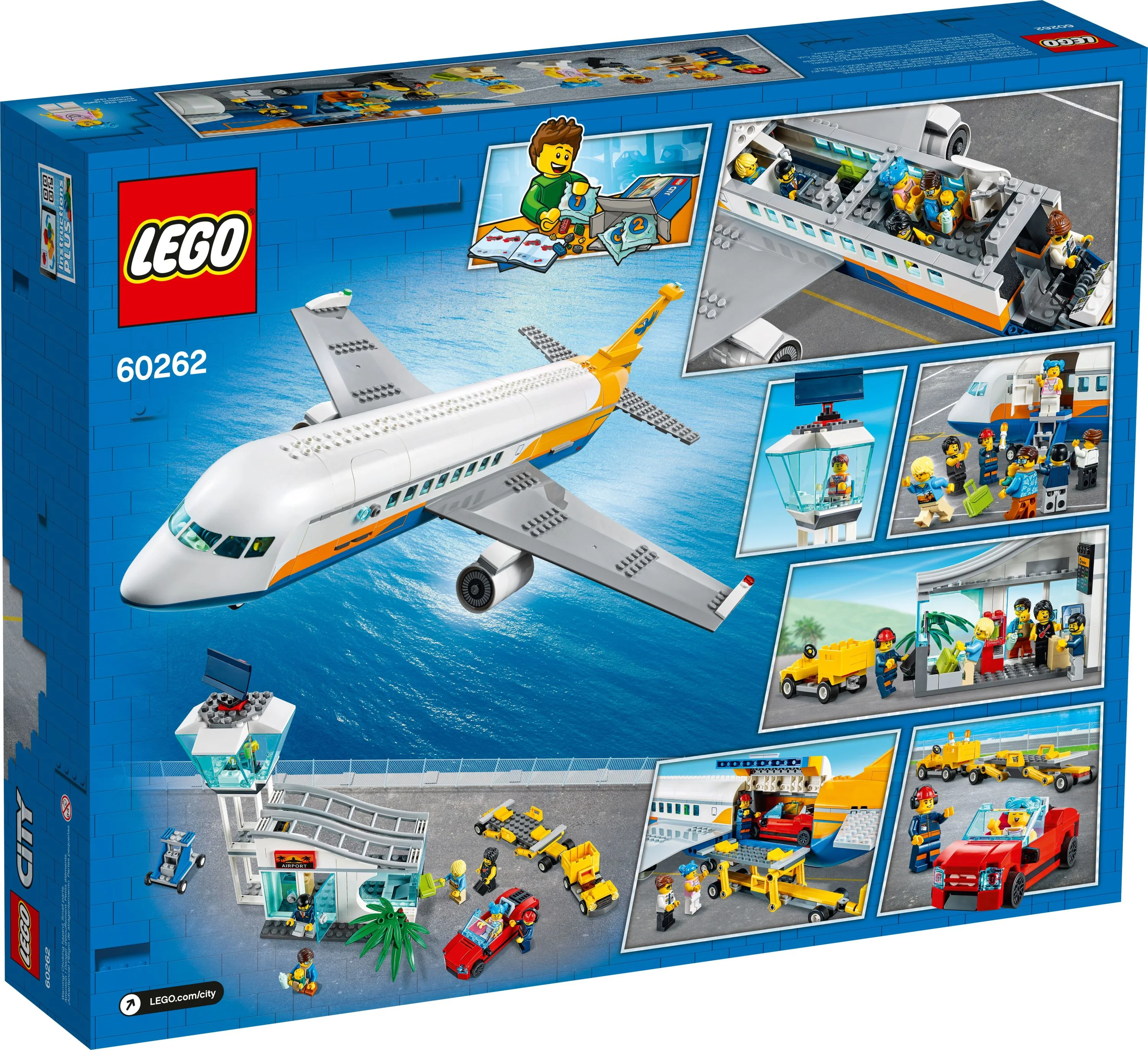 LEGO City Passenger Airplane 60262 Buildin Toy for Kids Ages 6+ (669 Pieces)