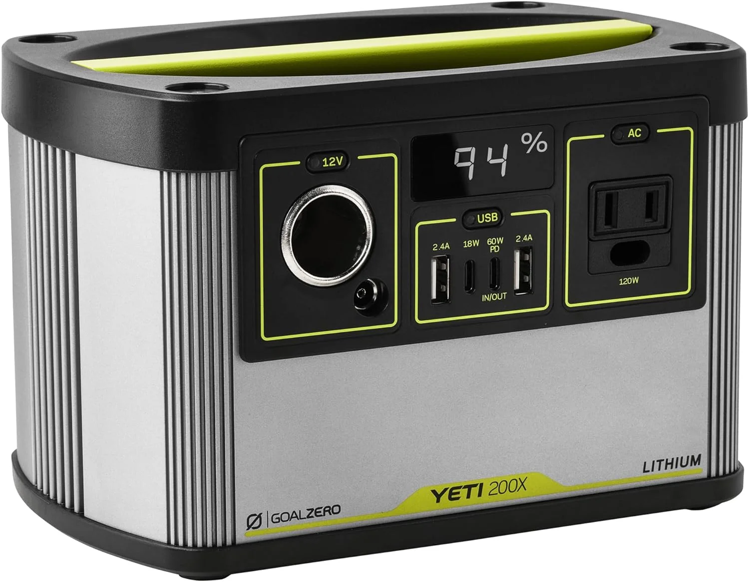 Goal Zero Yeti 200X Portable Power Station 187Wh Lithium Battery Generator 120 Watt AC Inverter