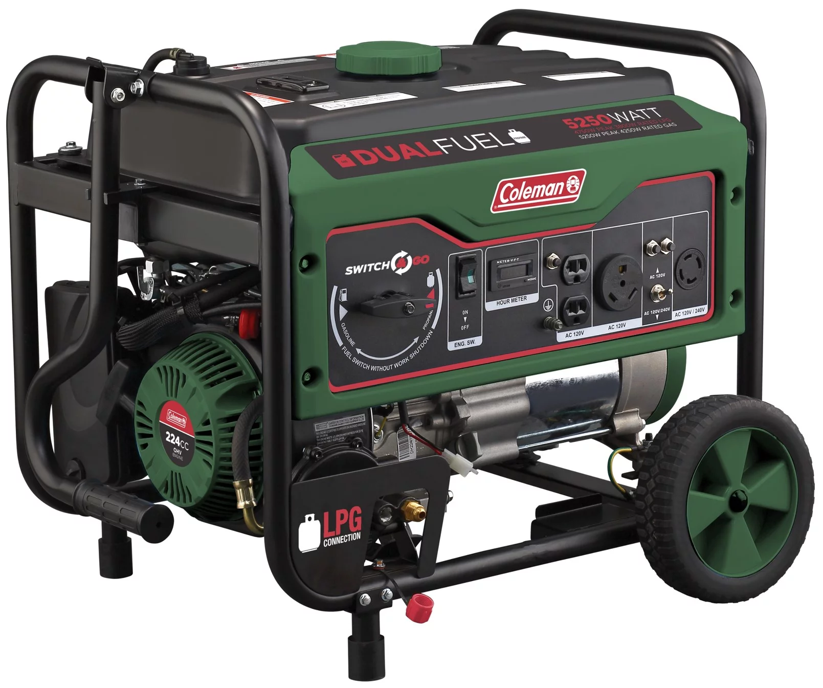 Coleman DF7750 Gas Powered 7750w Power Ride-On Generator