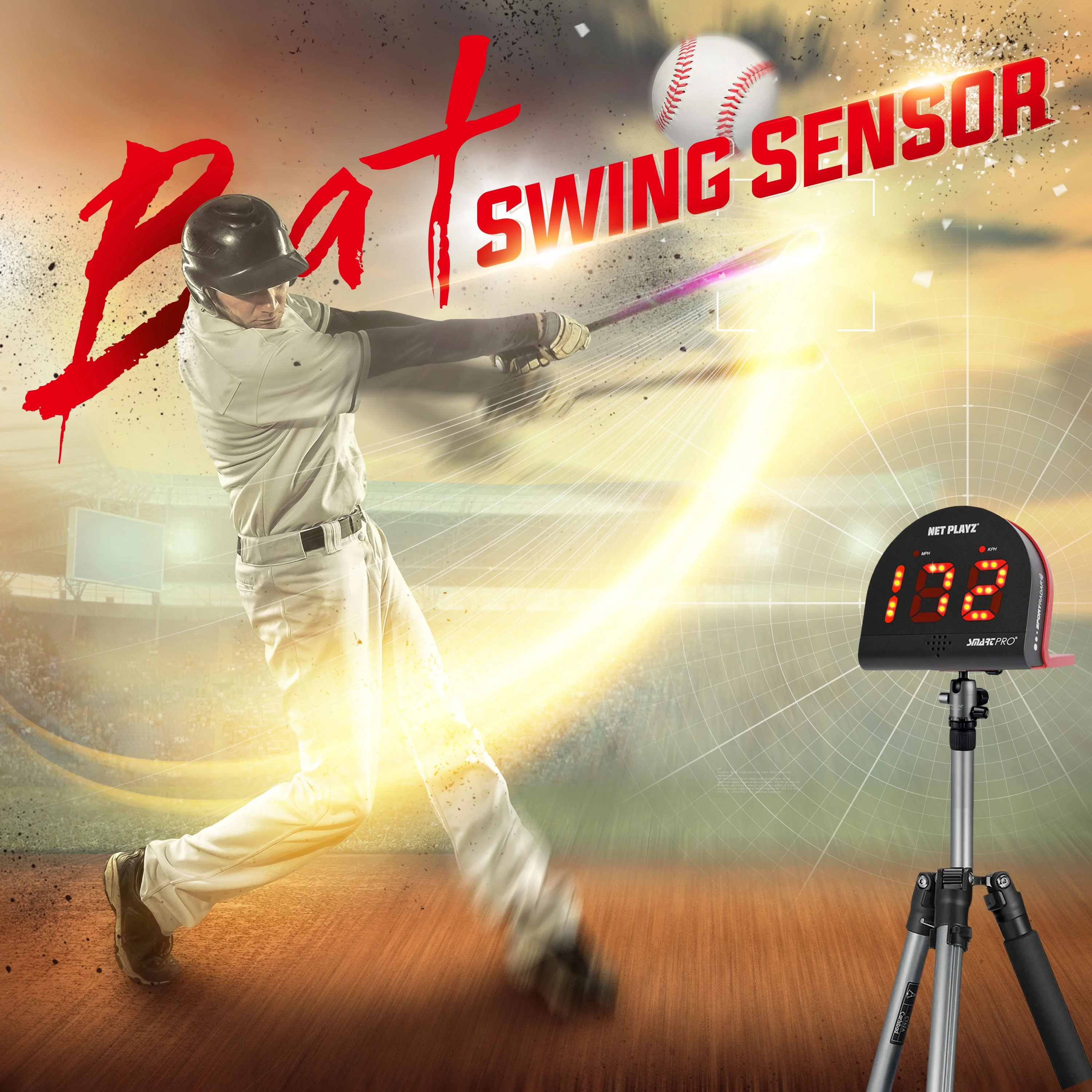 Baseball Radars, Speed Sensors Training Equipment (Hands-Free Radar Guns, Pitching Speed Guns) | Baseball Gifts, High-Tech Gadget & Gear for Baseball Players