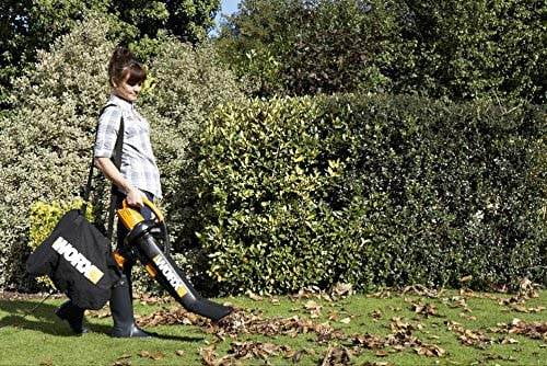 WORX WG509 Corded Electric TriVac Blower/Mulcher/Vacuum & Impellar Bag and Strap