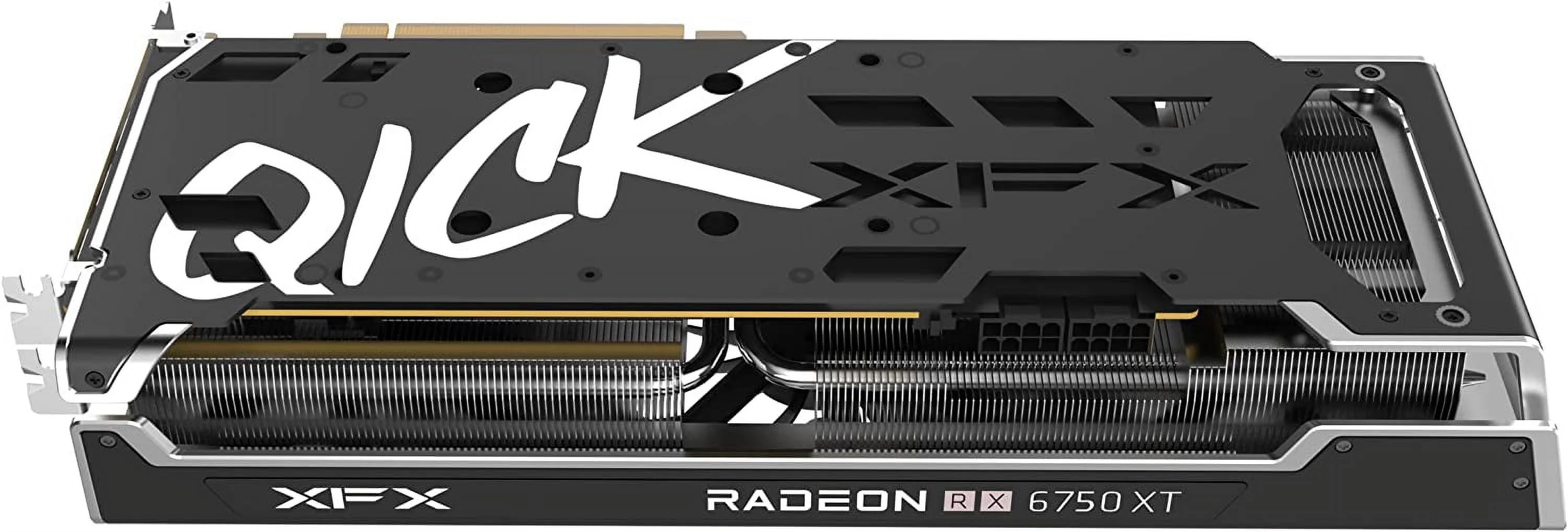 XFX Speedster QICK319 Radeon RX 6750XT CORE Gaming Graphics Card with 12GB GDDR6 HDMI 3xDP, AMD RDNA 2 RX-675XYJFDP