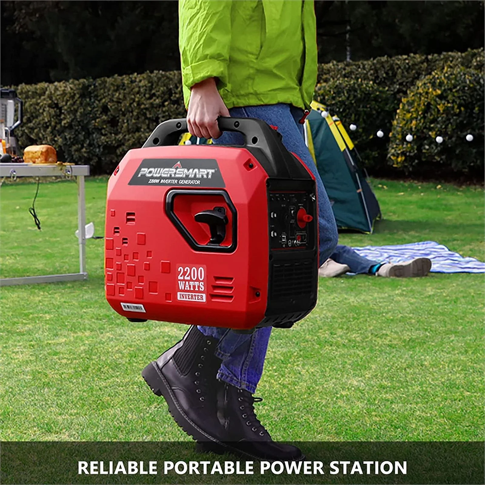 Portable Generator 2200 Watts Inverter Generator Gas Powered Super Quiet