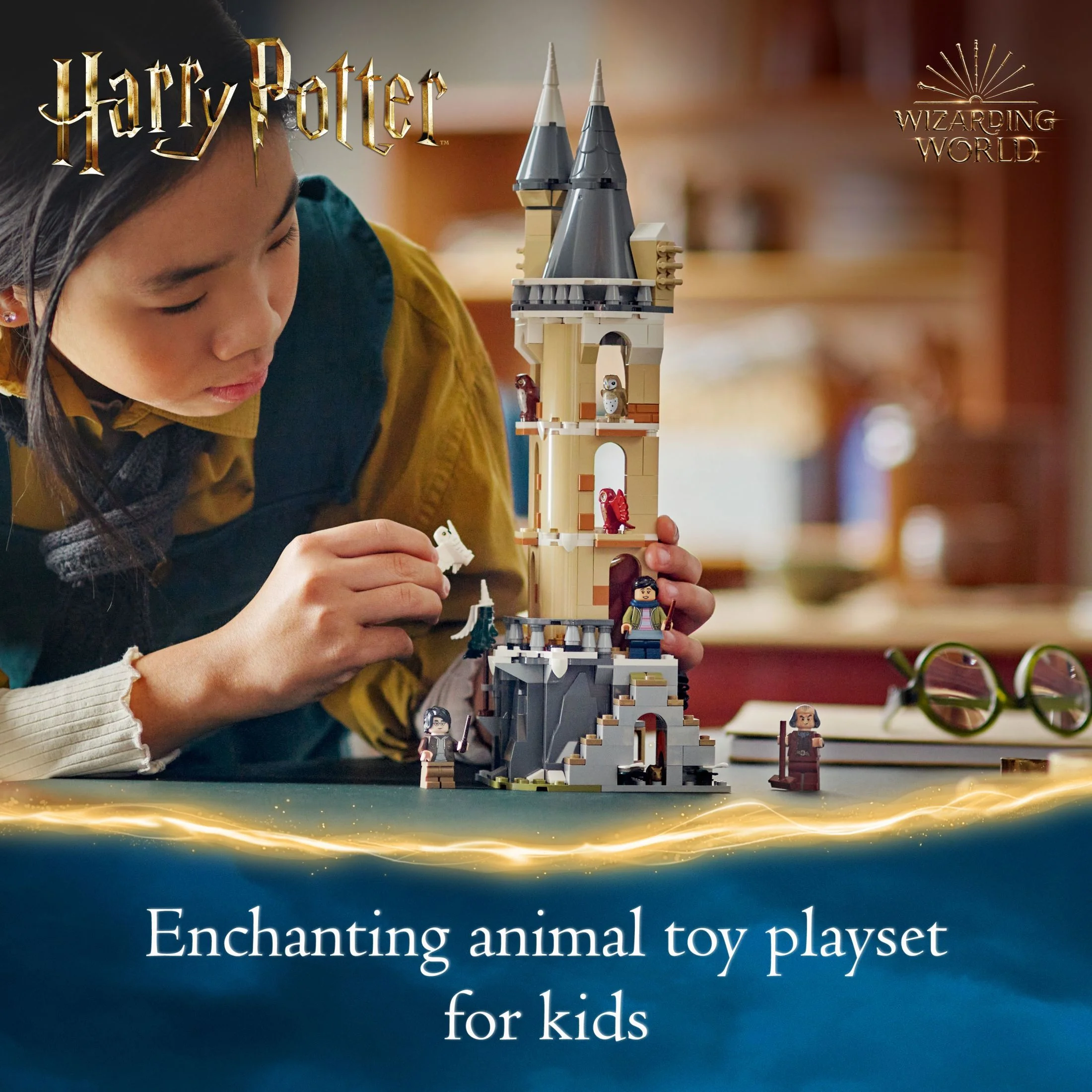 LEGO Harry Potter Hogwarts Castle Owlery Toy, Wizarding World Fantasy Toy for Girls and Boys, Harry Potter Toy Playset with 3 Characters, Birthday Gift Idea for Kids Ages 8 and Up, 76430