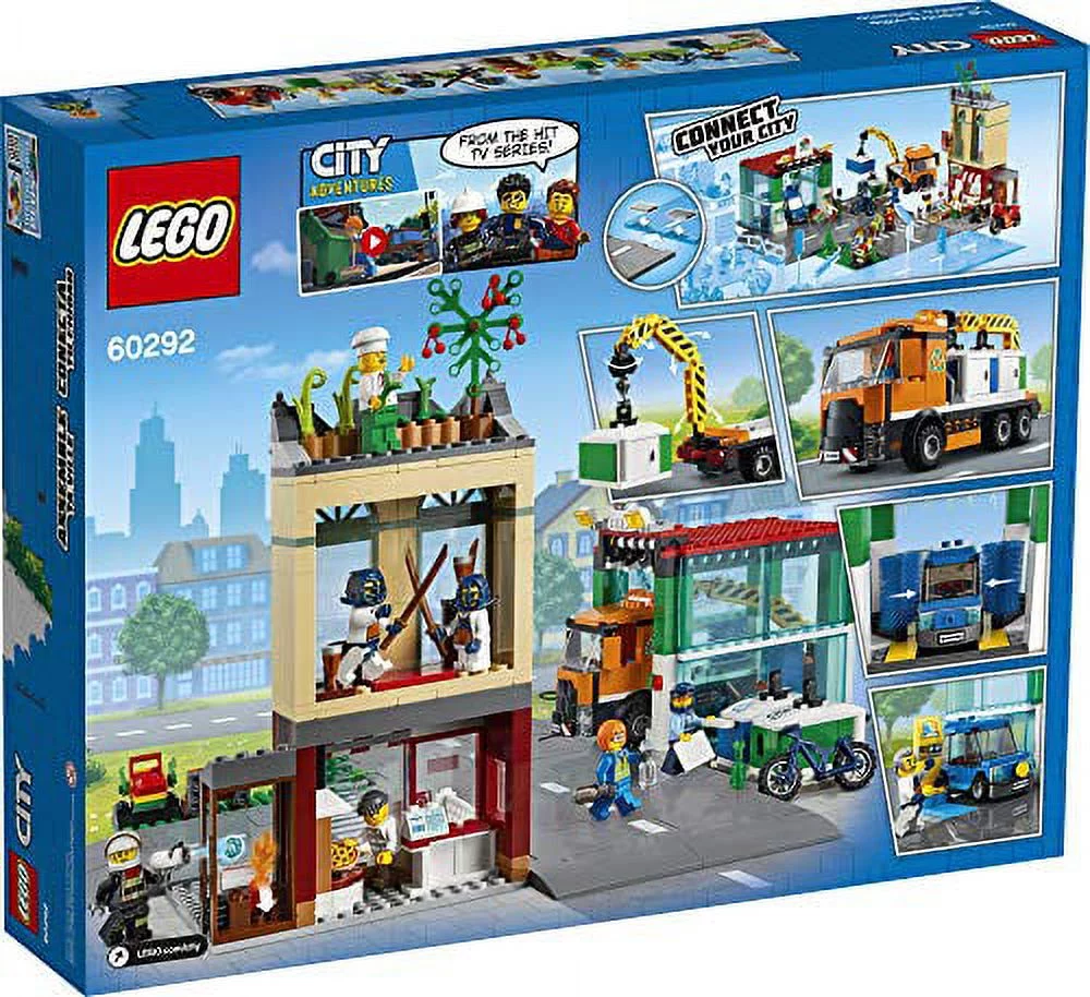 LEGO City Town Center 60292 Building Kit; Cool Building Toy for Kids, New 2021 (790 Pieces)