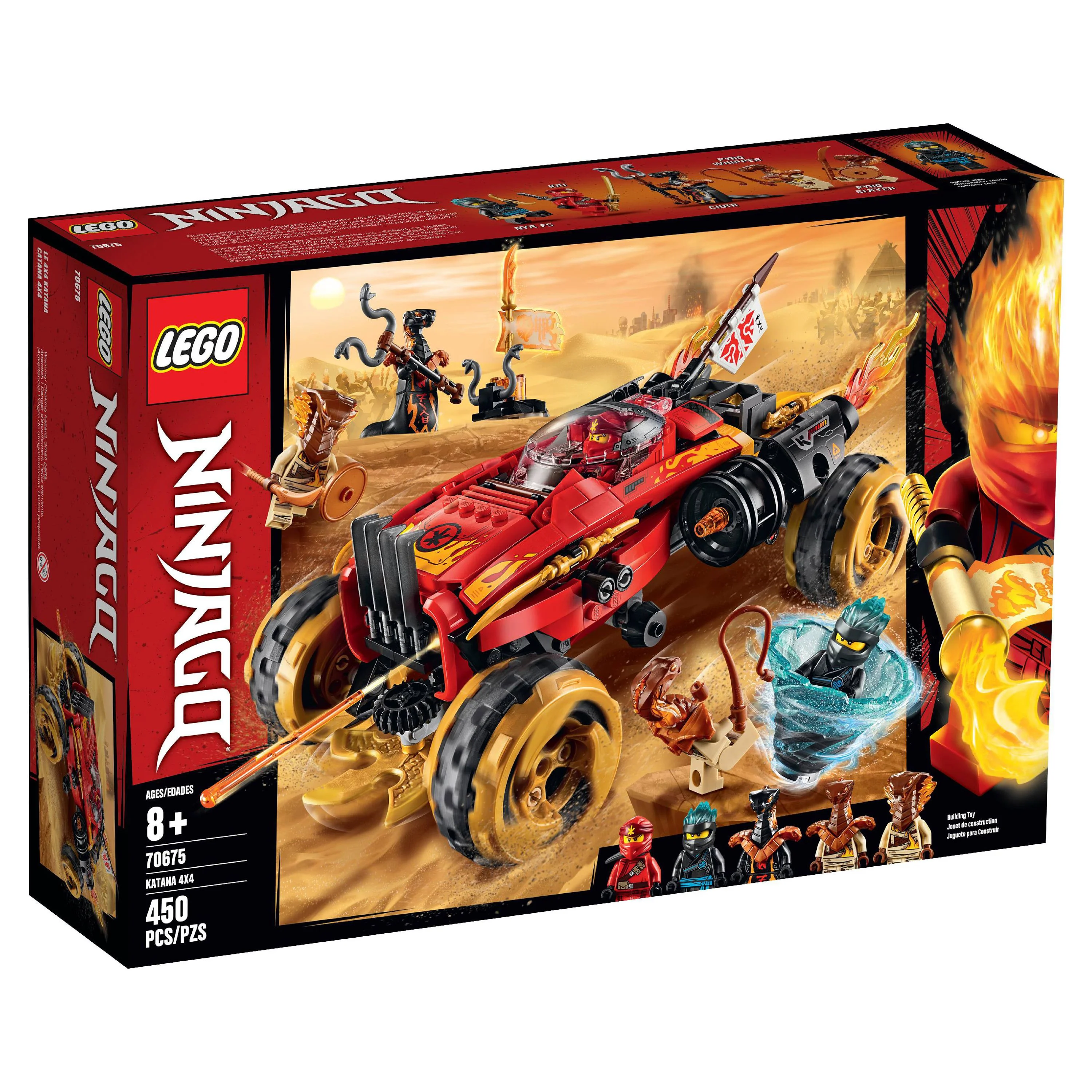 LEGO Ninjago Katana 4×4 70675 Ninja Toy Truck Building Kit (450 Pieces)