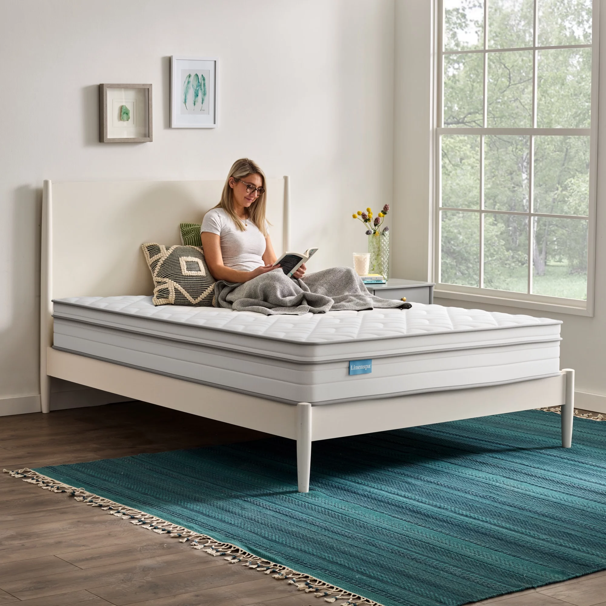 Linenspa Dreamer 10″ Hybrid Mattress, Full