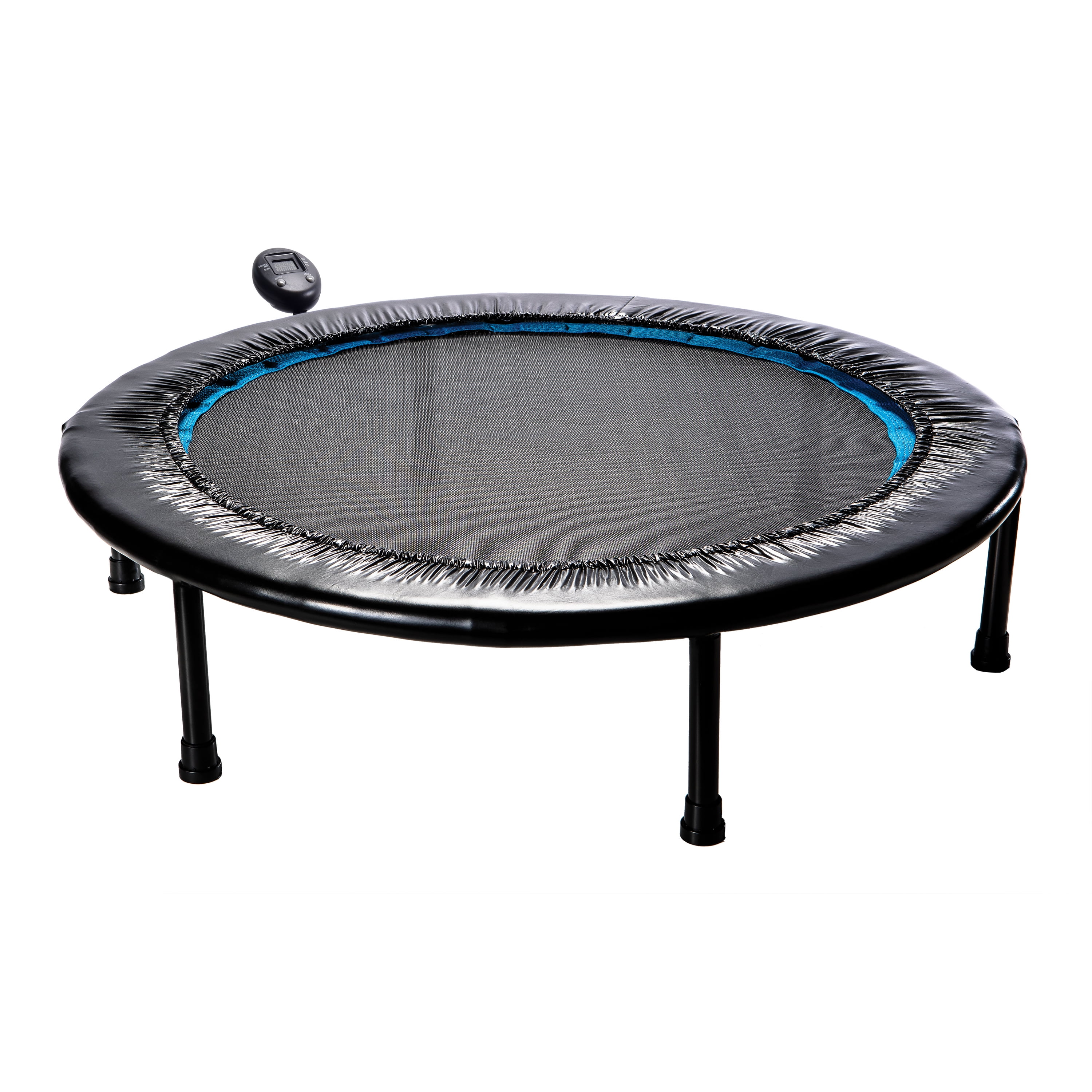 Athletic Works Circuit Trainer Trampoline with Monitor and Adjustable Incline, 36″Wx36″Dx12″H, Black