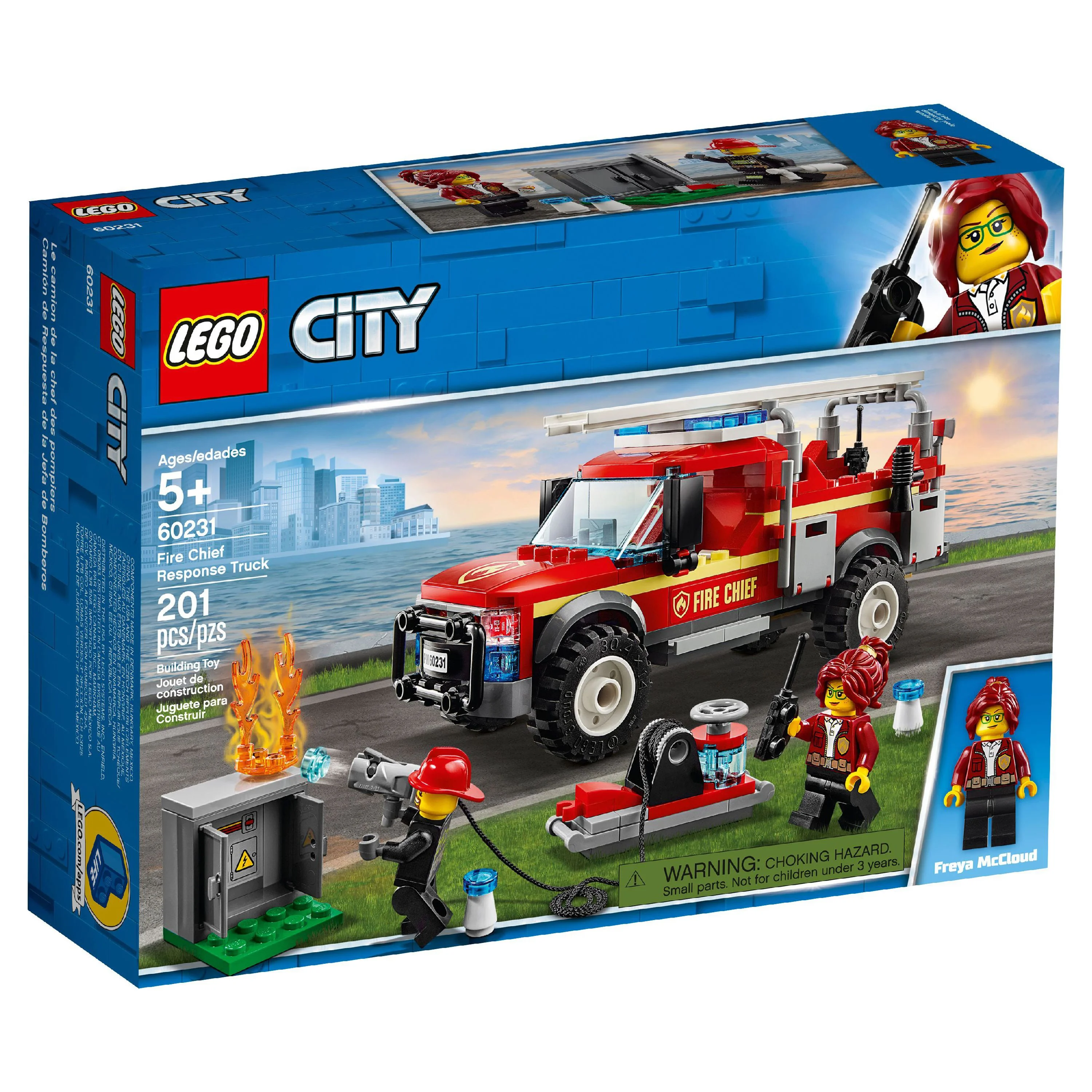 LEGO City Fire Chief Response Fire Truck 60231 Fire Rescue Building Set