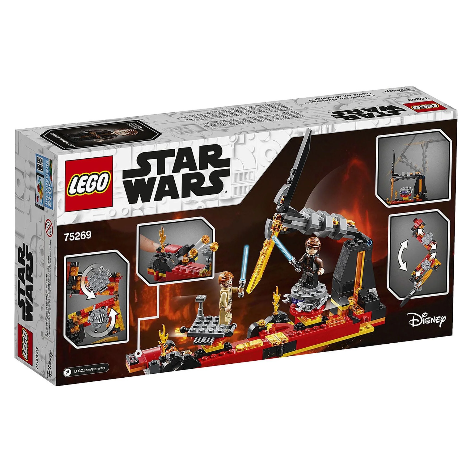 LEGO Star Wars: Revenge of The Sith Duel on Mustafar 75269 Anakin Skywalker vs. OBI-Wan Kenobi Building Kit (208 Pieces)