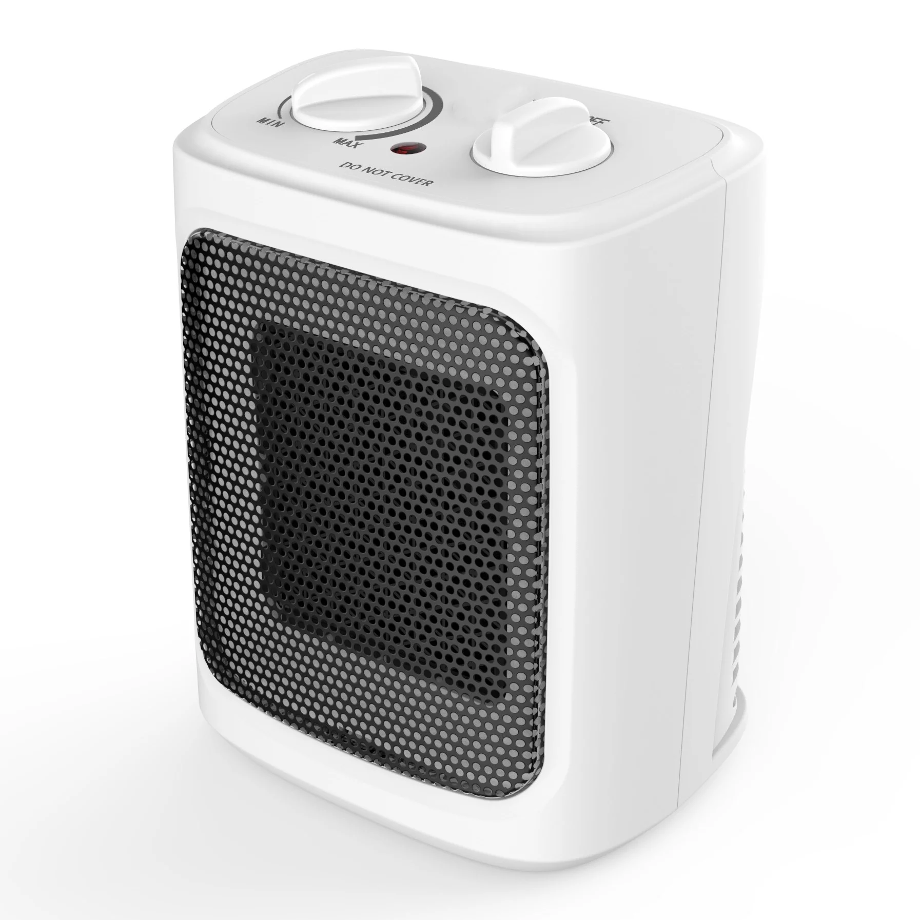 Mainstays 1500W Ceramic Fan-Forced Electric Space Heater, WSH10C2AWW, White