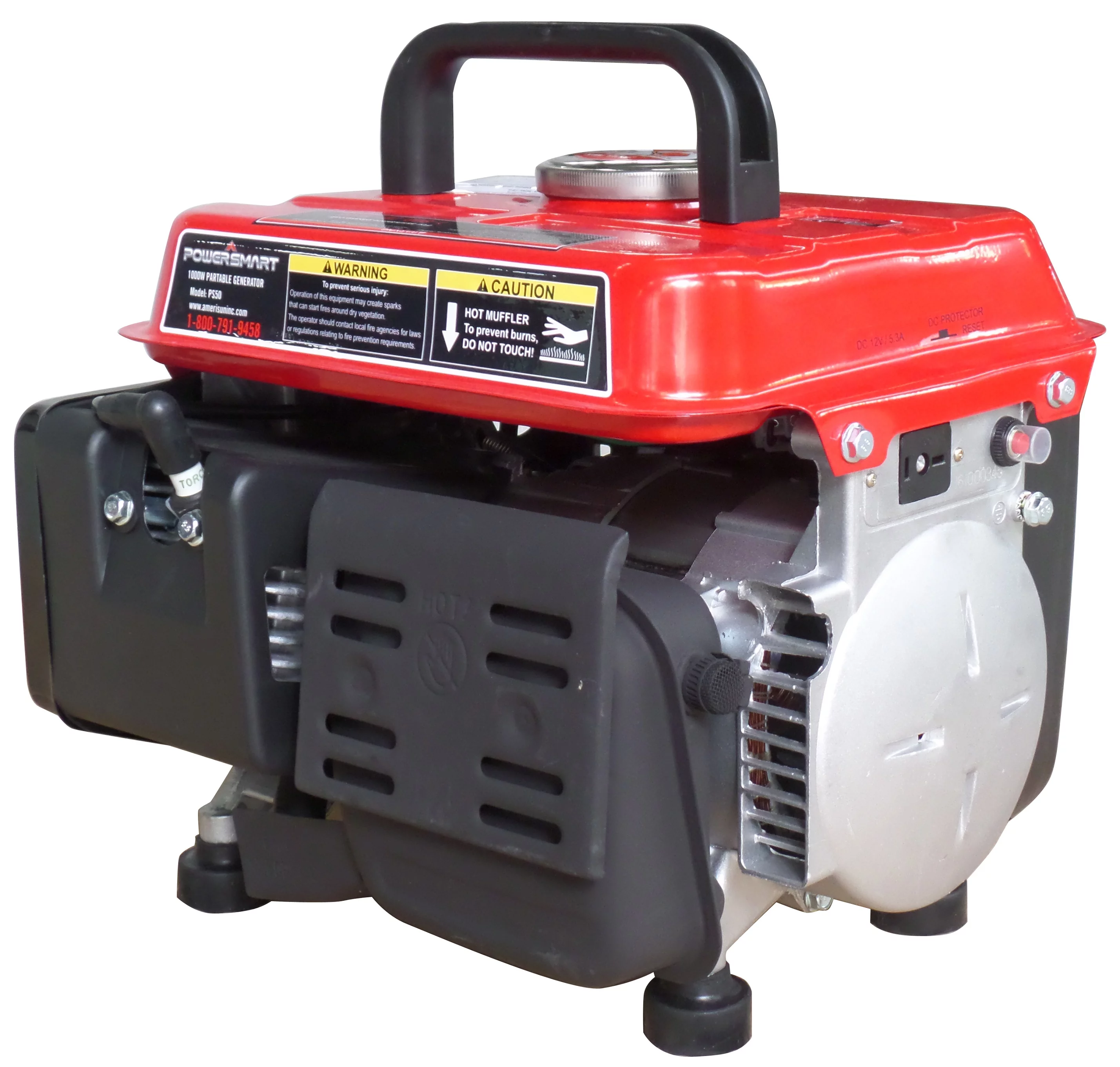 Power Smart PS50 1000-Watt 2 Stroke Manual Start Portable Generator