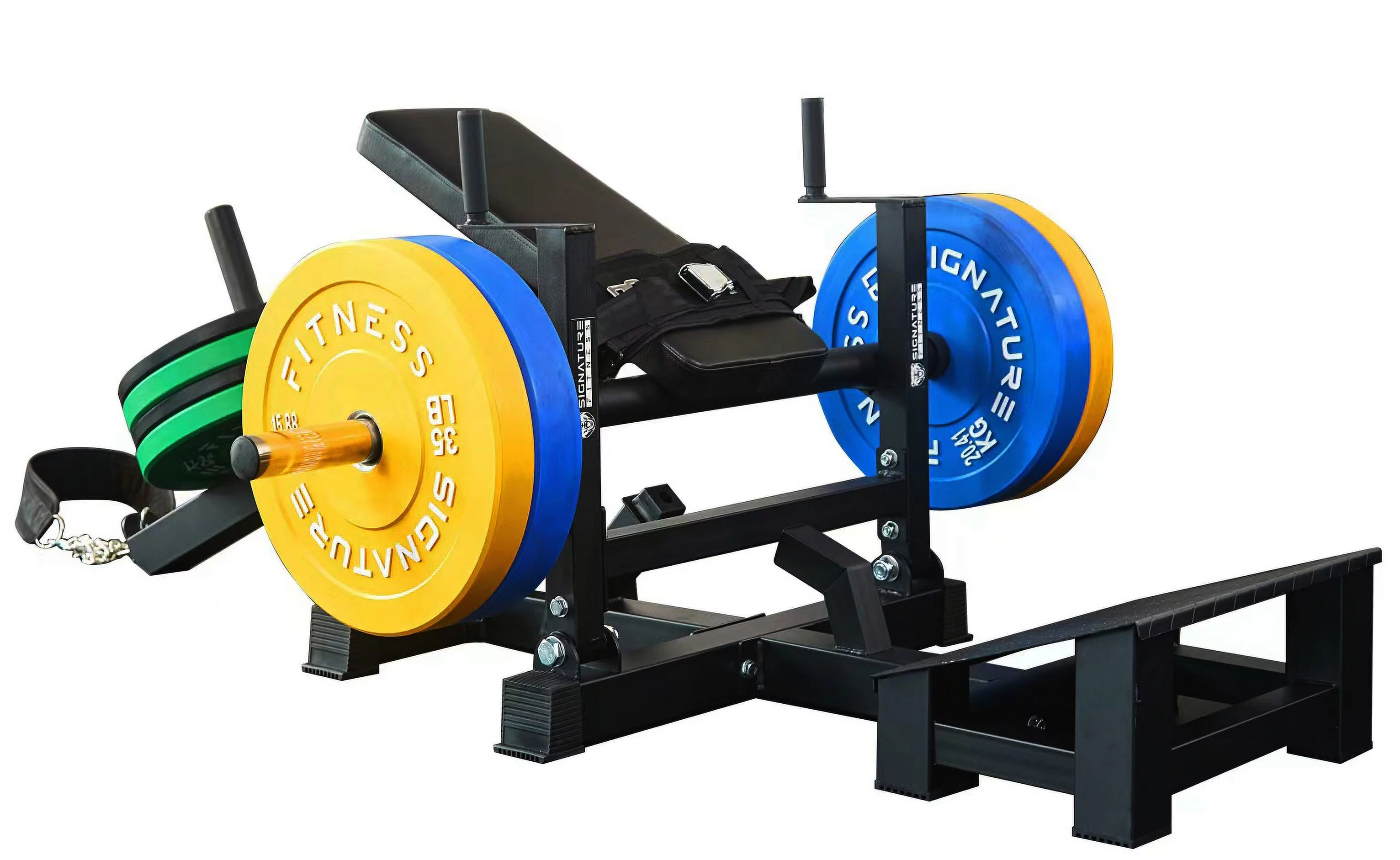 Signature Fitness Glute Bridge Plate-Loaded Hip Thrust Machine for Butt Shaping and Building Glute Muscles