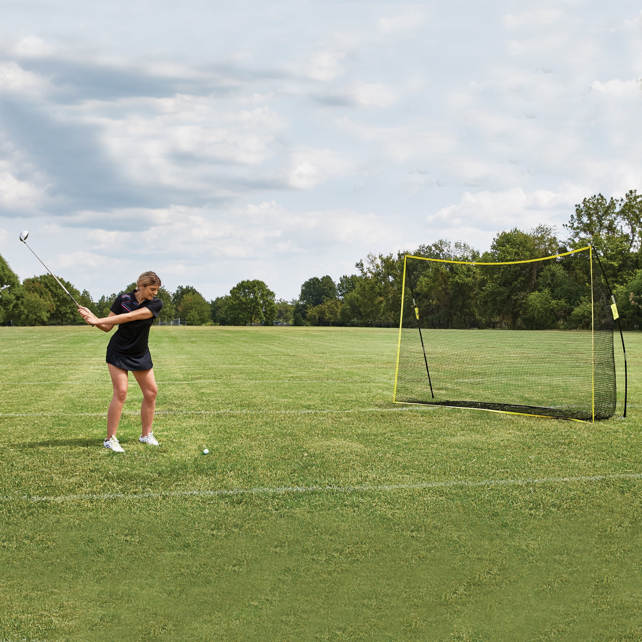 Athletic Works Golf Practice Net w/ Carry Bag, 10′ x 7′