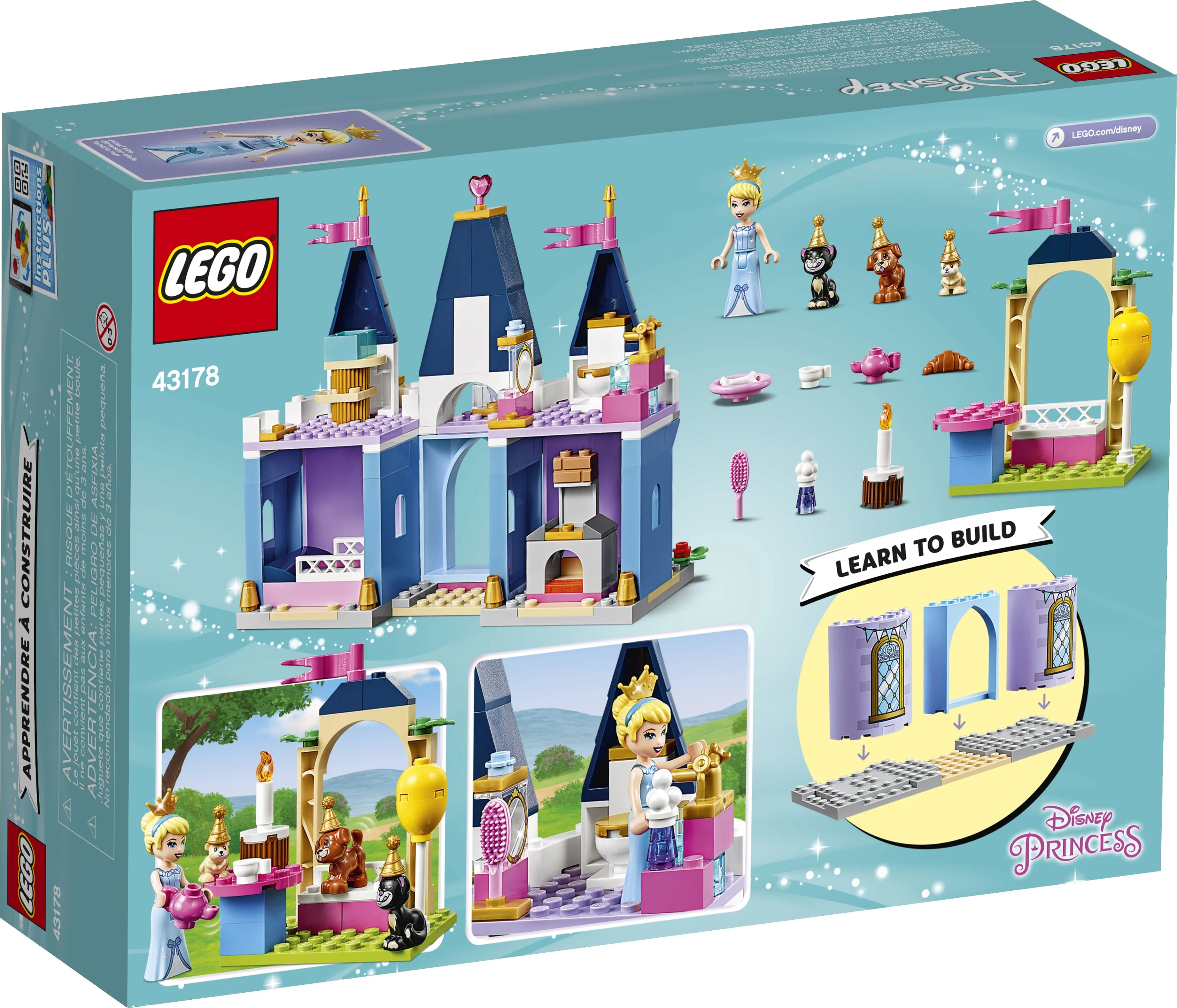 LEGO Disney Cinderella’s Castle Celebration 43178 Building Kit (168 Pieces)