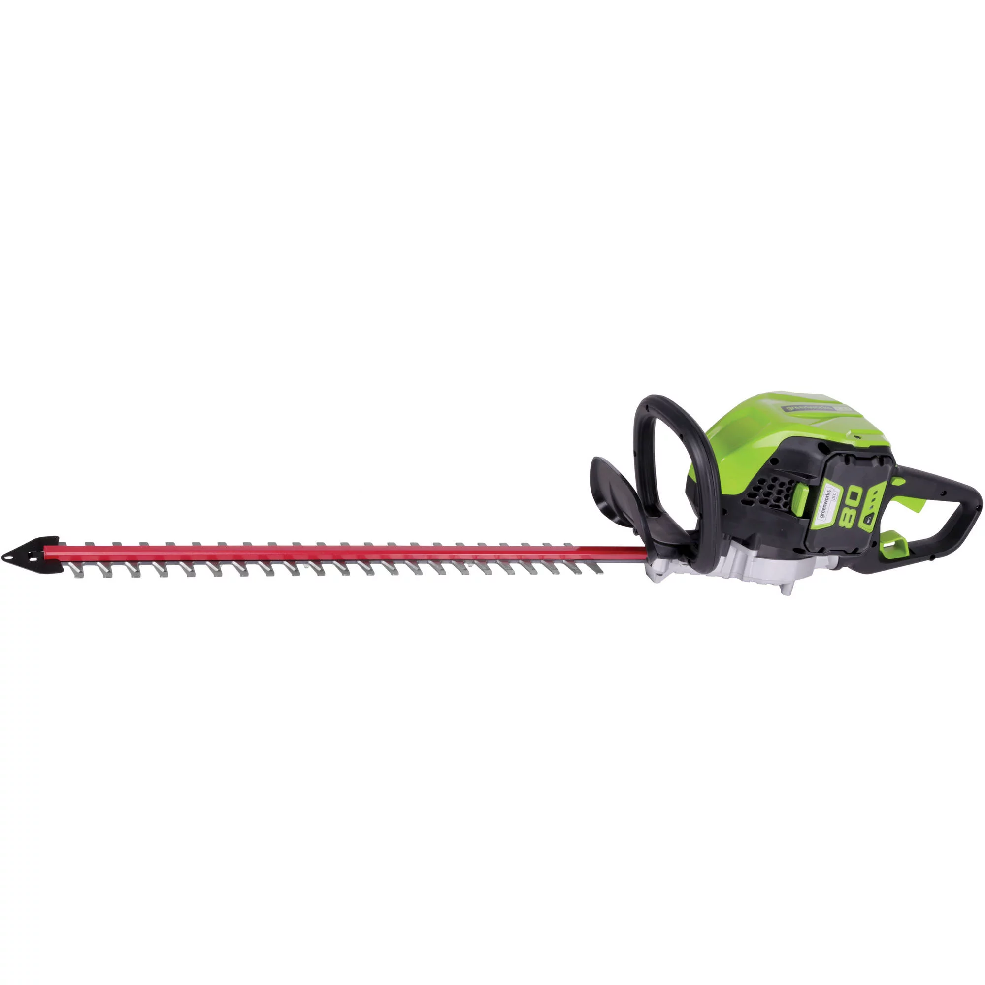 Discontinued – Greenworks PRO 80V 26-inch Cordless Brushless Hedge Trimmer with 2.0 Ah Battery & Charger, 2210602AZ