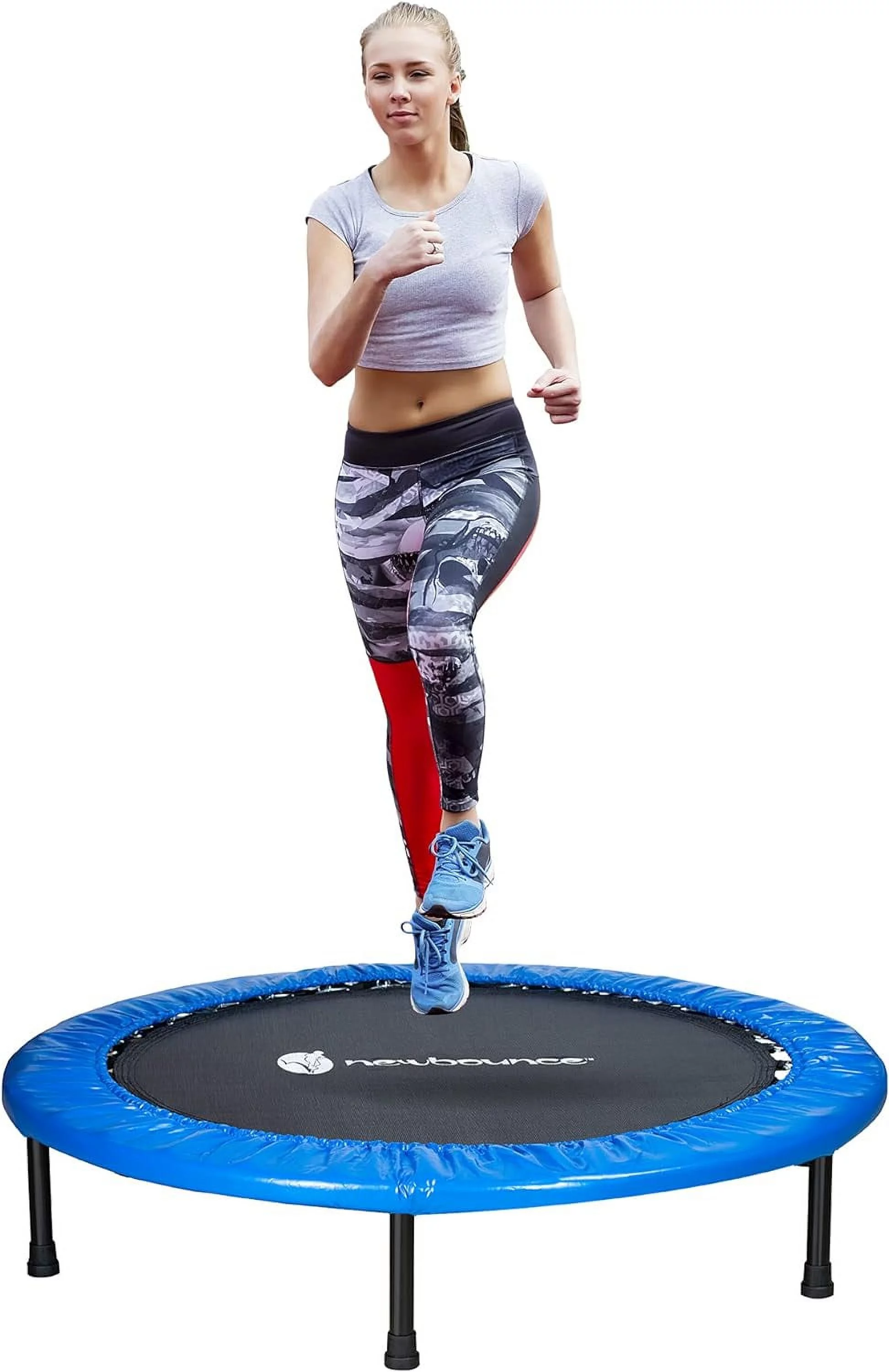 New Bounce Mini Trampoline for Kids & Adults 40?? Foldable Rebounder Fitness Trampoline