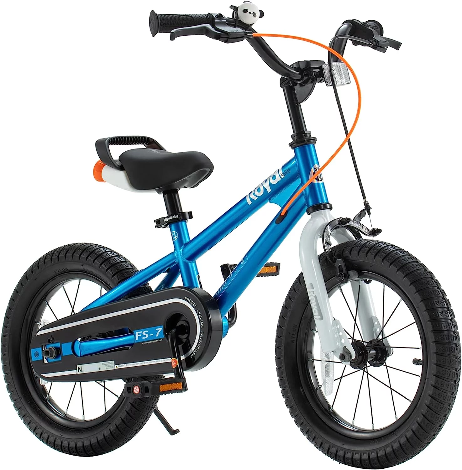 Royalbaby Freestyle 7 Kids Bike Toddlers 16 Inch Wheel Dual Handbrakes Bicycle Beginners Boys Girls Ages 3-5 Years, Kickstand and Water Bottle Included, Blue