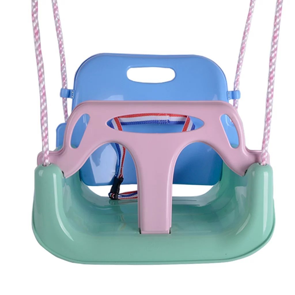 AIPINQI 3-in-1 Kids Swing Seat,Secure Swing Seat with High Back and T-Bar Detachable Swing Seat for Playground Outdoor,Loaded up to 120kg for 3-10 Years Kids,Light Green