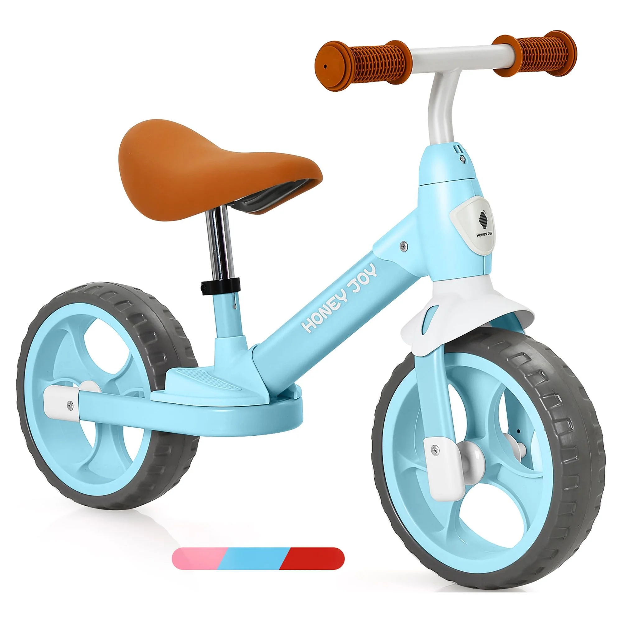 Honey Joy Kids Balance Bike Toddler Training Bicycle w/ Feetrests for 2-5 Years Old Blue