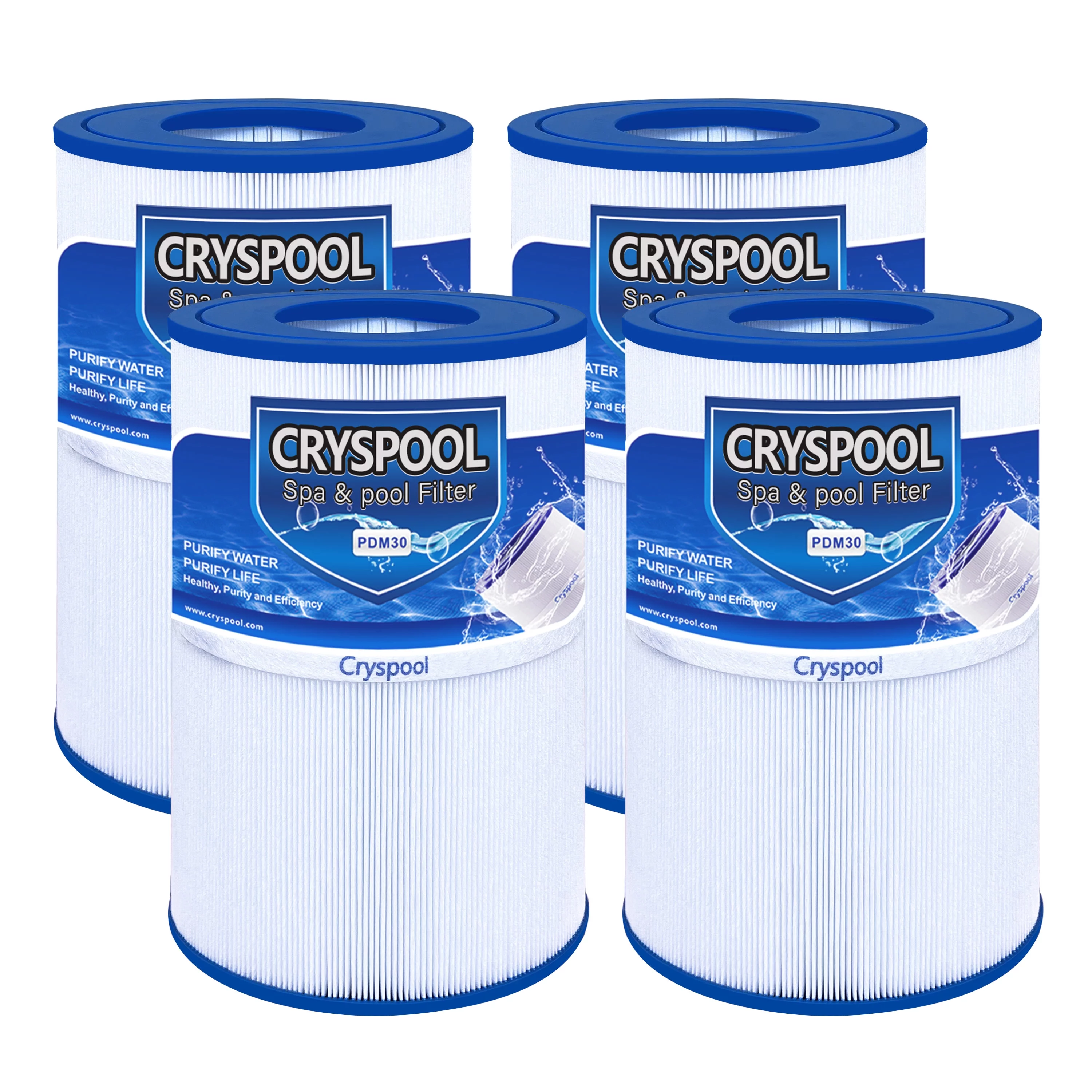 Cryspool PDM30 Spa Filter Oval Filter for Dream Maker Hot Tubs 461269,30 sq.ft, 4 Pack