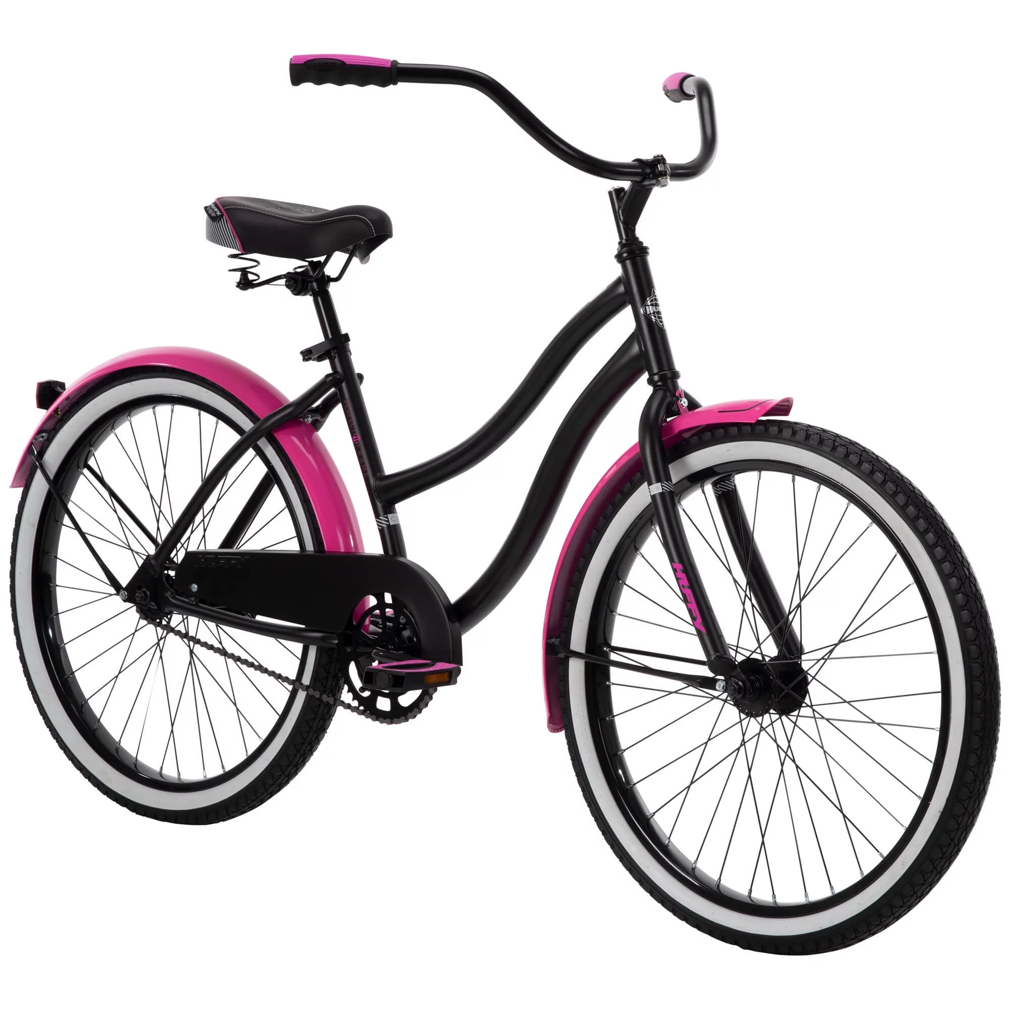 Huffy 24″ Cranbrook Girls Cruiser Bike for Women, Black