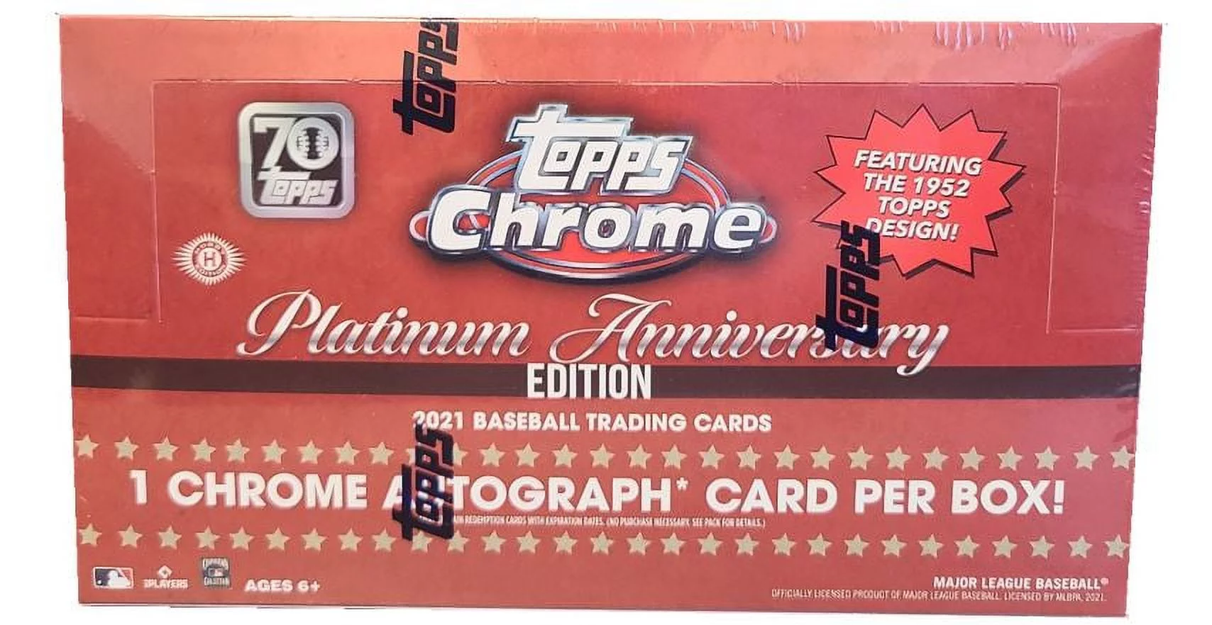 2021 Topps Chrome Baseball Platinum Anniversary Hobby – Topps Company Inc