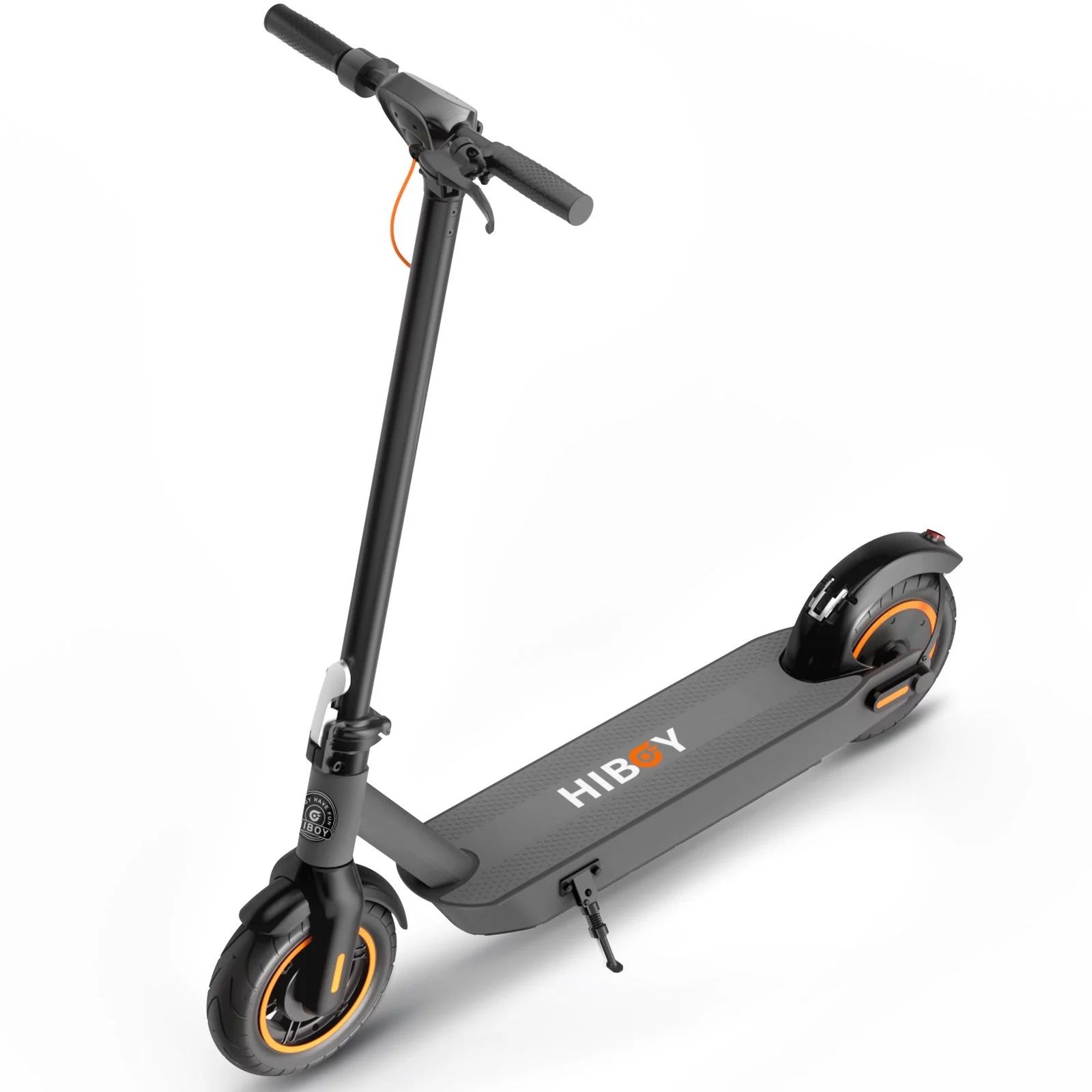 Hiboy S2 MAX Electric Kick Scooter, Upgraded 500W Motor, 10″ Air-filled Tires, 40.4 Miles Range & 19 MPH, Portable Foldable Commuting Electric Scooter for Adults with APP and Double Braking System