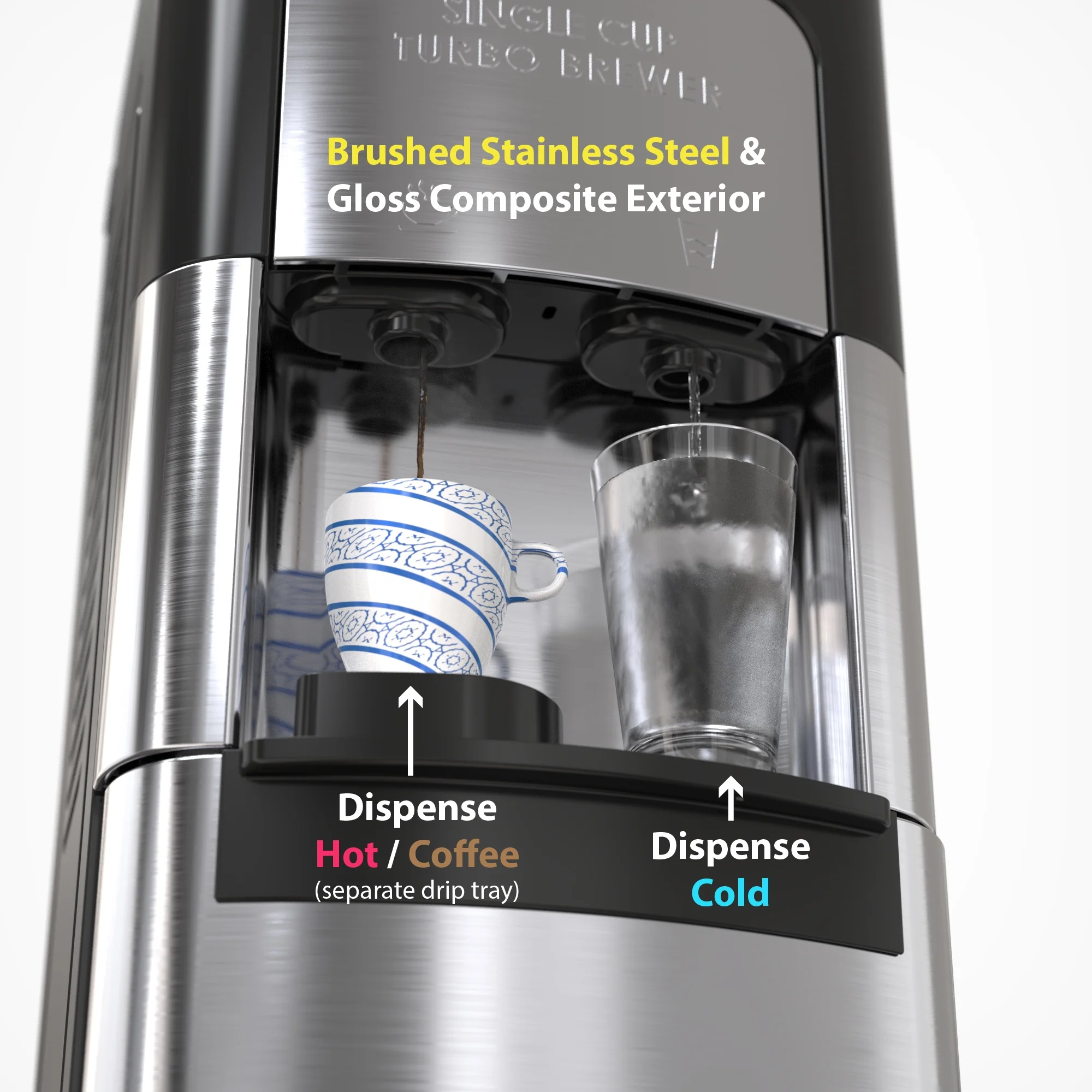 Drinkpod Water Dispenser And  Integrated K Cup Coffee Maker