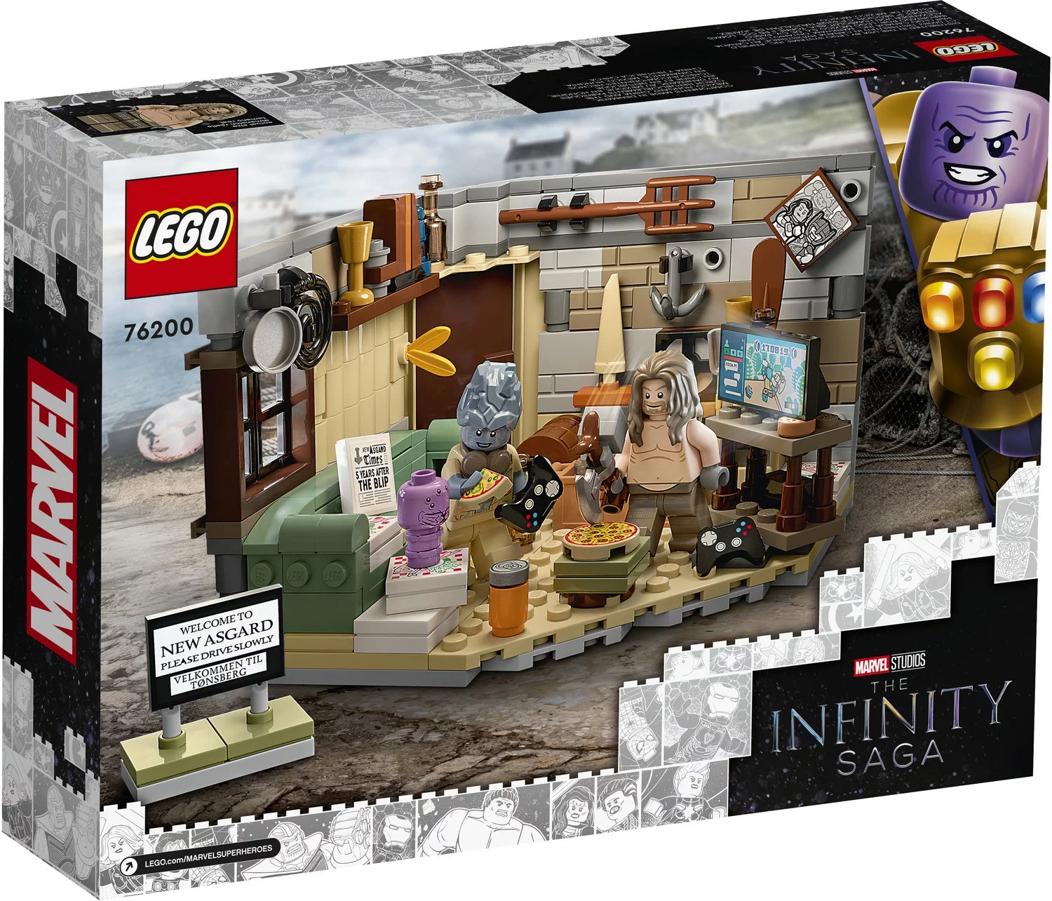 LEGO Marvel Avengers: Infinity Saga Bro Thor’s New Asgard 76200 Building Set