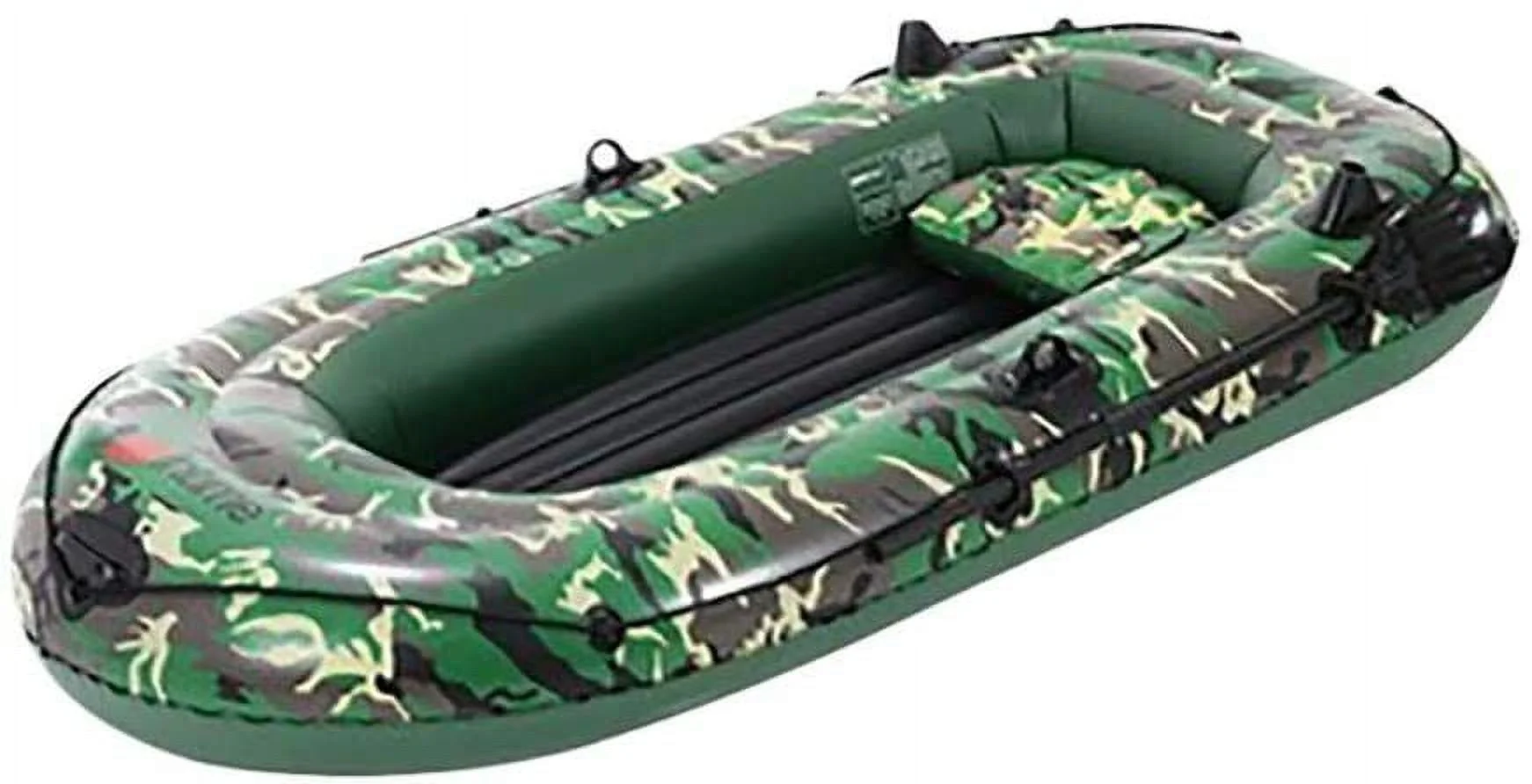 kayaking Inflatable 4Person Floating Boat Raft Set camo air boat support setup a atrolling motor