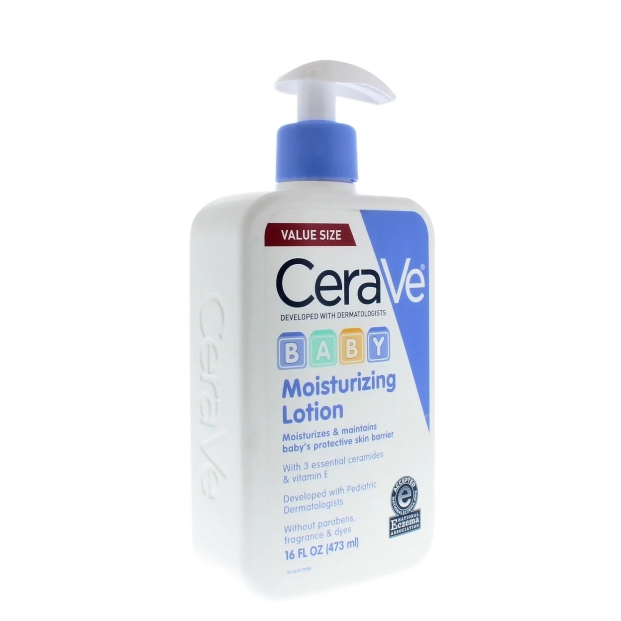 CeraVe Baby Moisturizing Lotion, Fragrance Free, 8oz