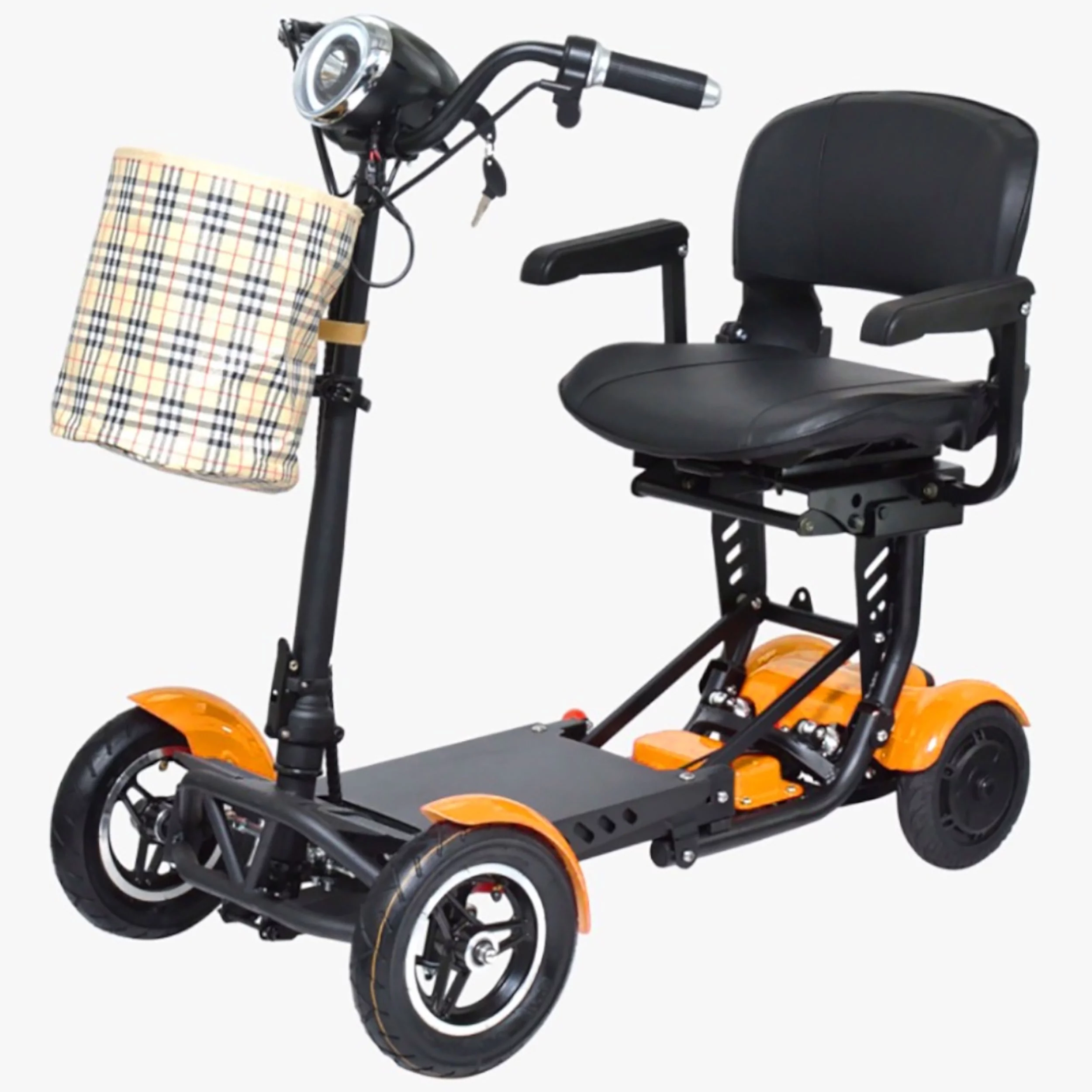 Compact Electric Scooter for Adults and Seniors, Adjustable Seat Padded Armrests