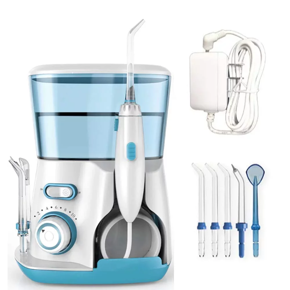 Waterpulse 800ml Electric Dental Water Flosser Oral Irrigator with 5 Tips Cleaner Oral