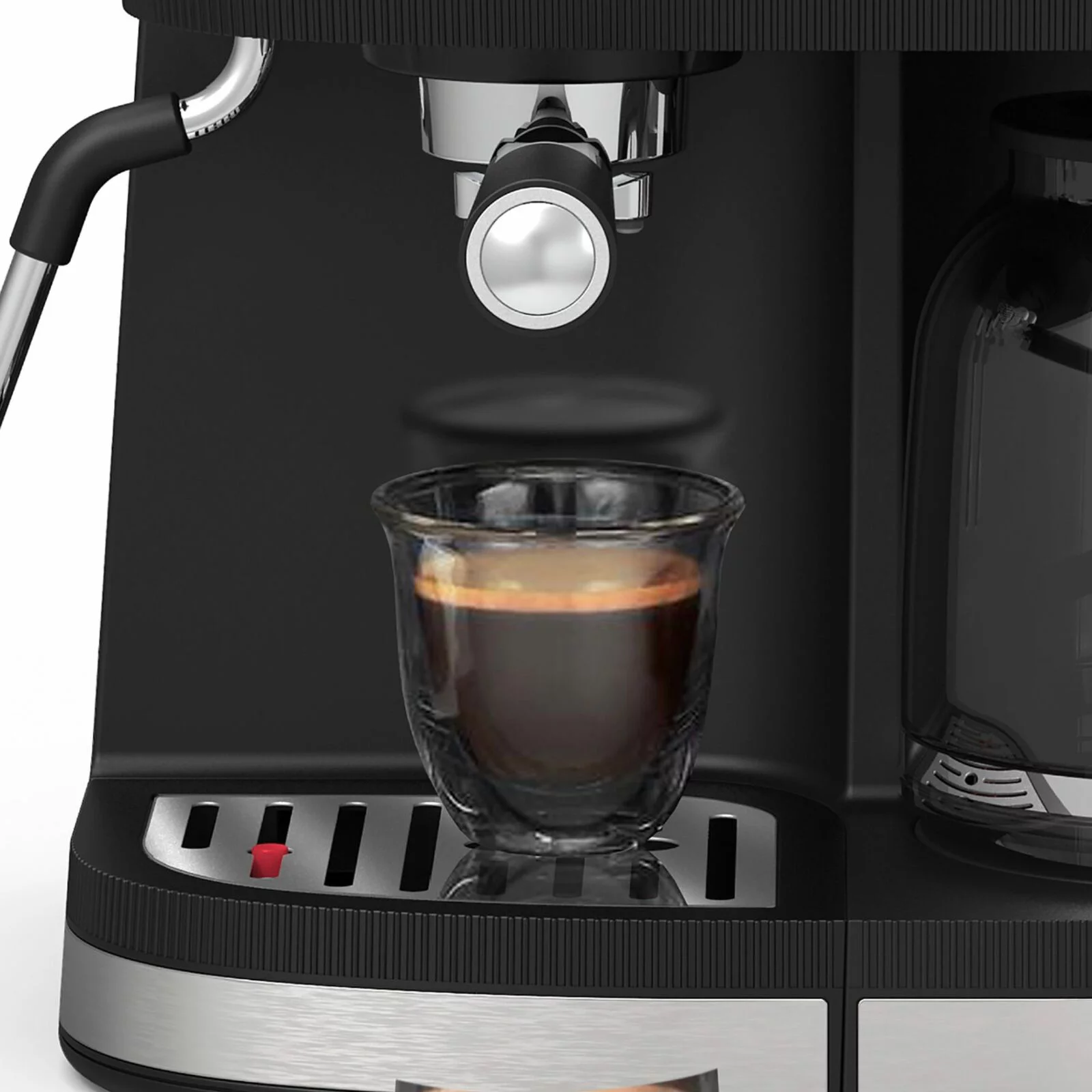 Bella Pro Series – Combo 19-Bar Espresso and 10-Cup Drip Coffee Maker – Stain..