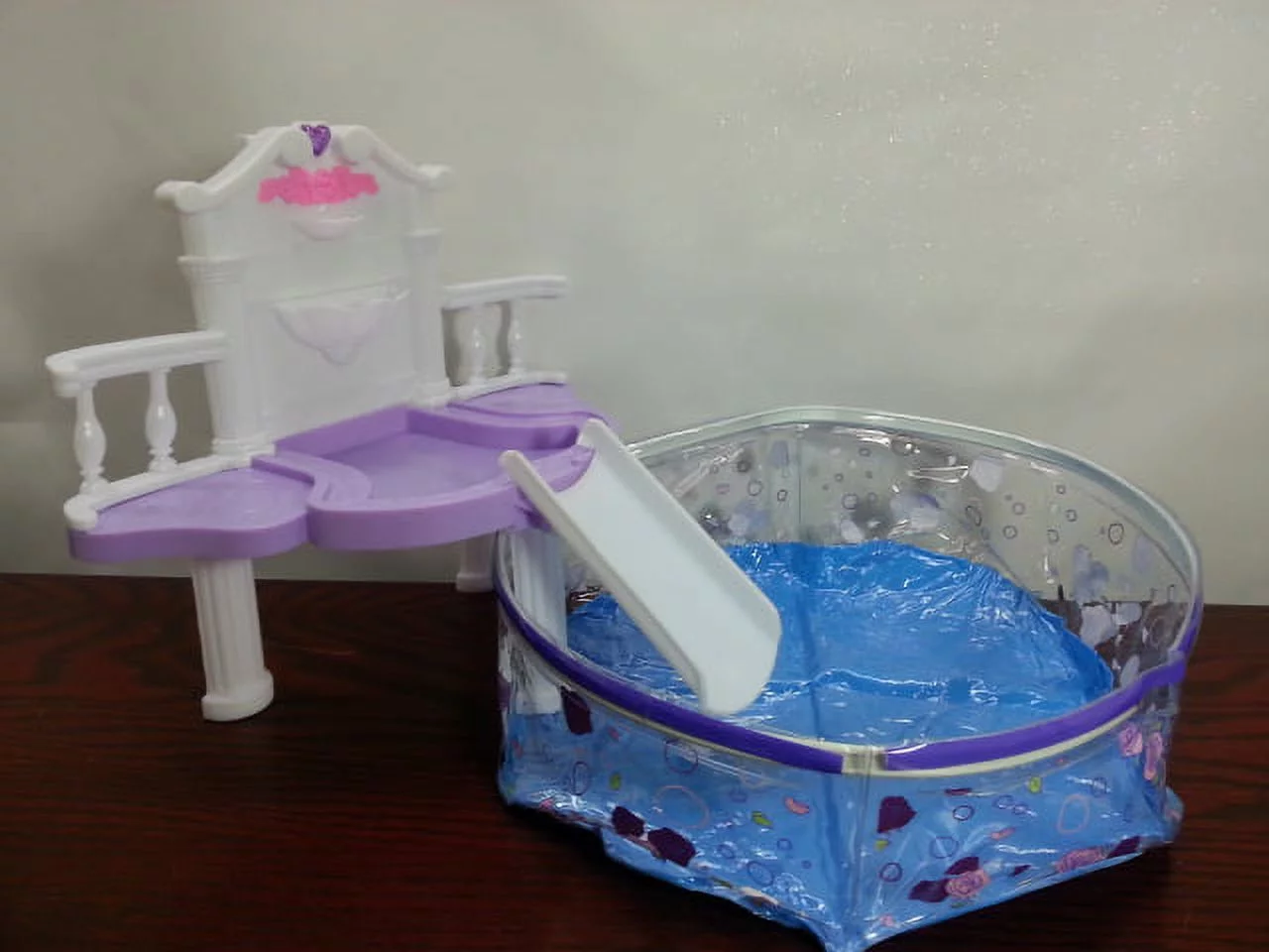 Dolls’  Swimming Pool Set ” Rose Palace Water Fall Fantasy ” By TKT