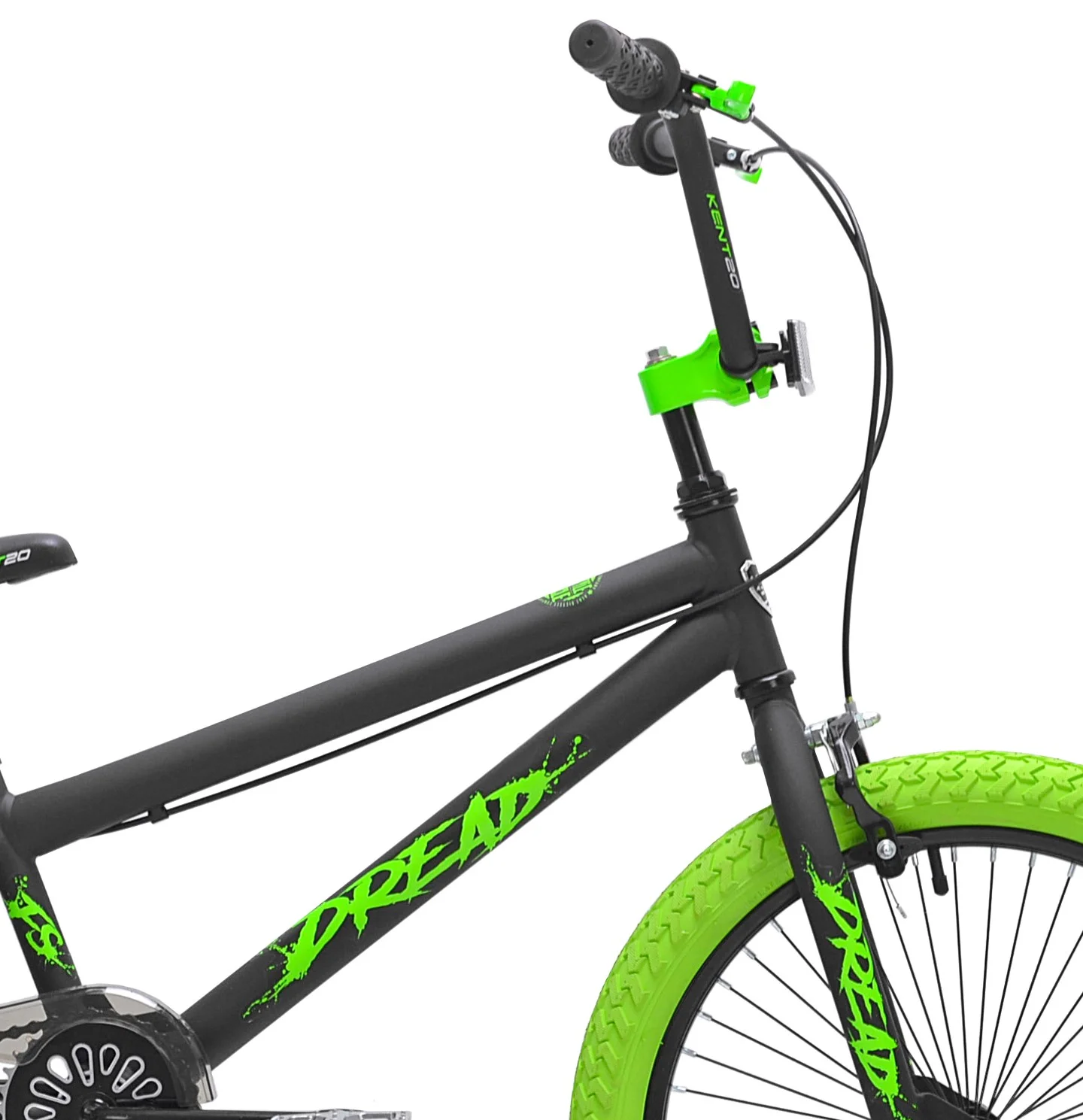 Kent 20 In. Dread BMX Boys Bike, Green and Black