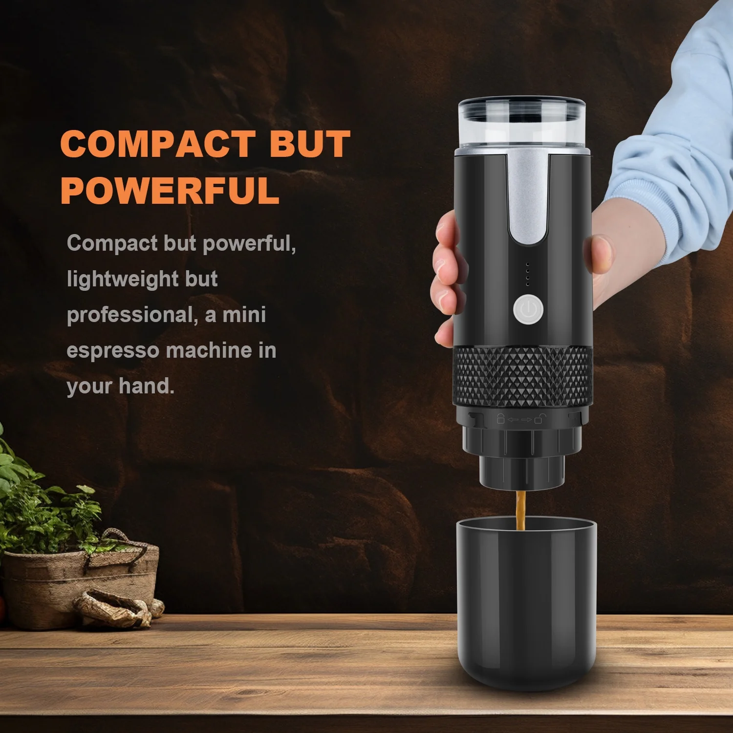 Portable Coffee Maker AUKUN Single Serve Coffee Maker Mini Espresso Machine Reusable Coffee Filter