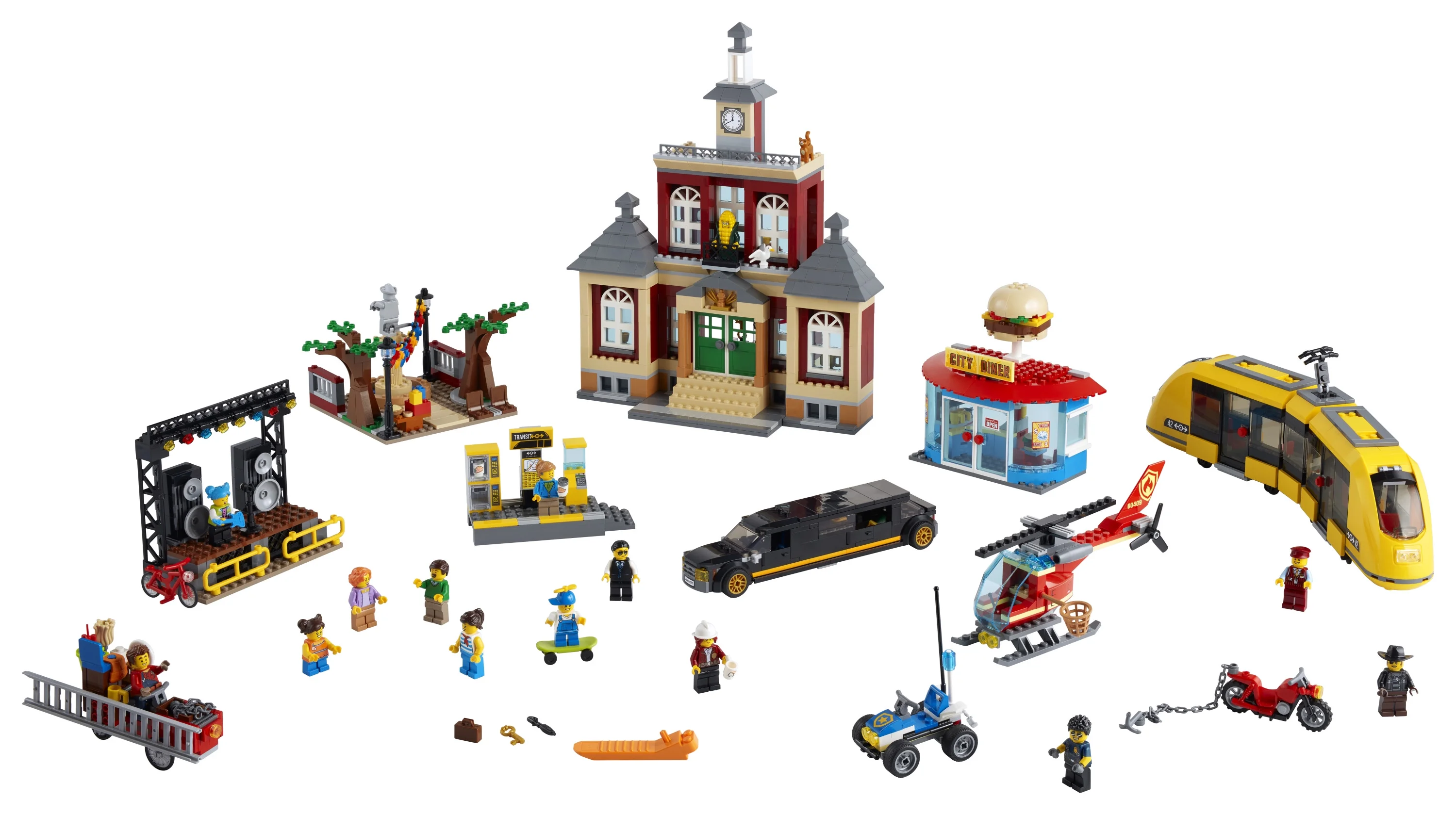 LEGO City Main Square 60271 Cool Building Toy for Kids (1,517 Pieces)