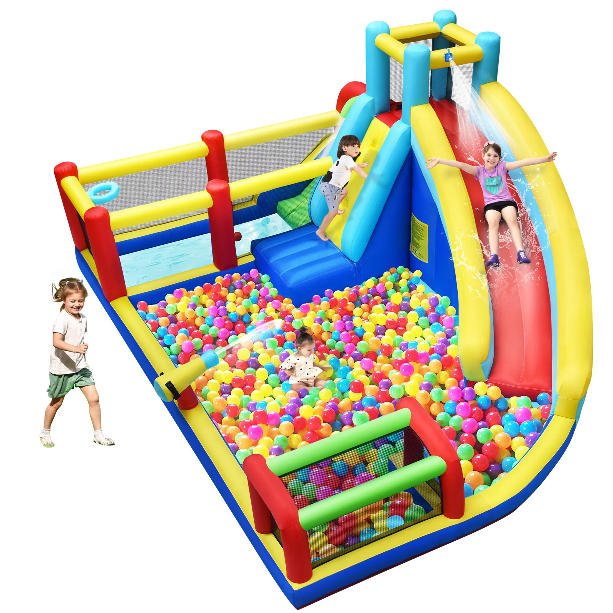 Inflatable Waterslide with Slide, Playground Sets for Backyards, Playground Backyard Water Park