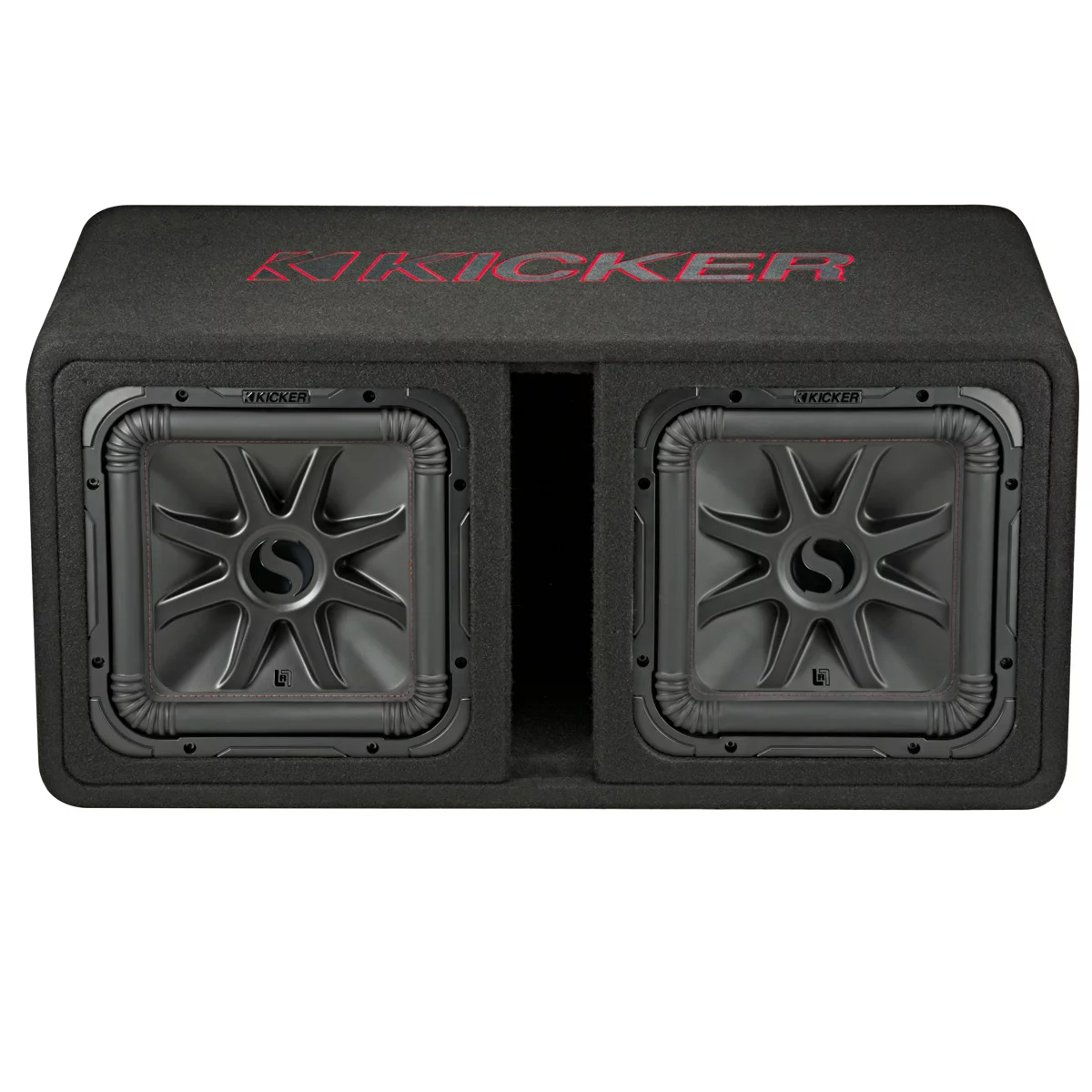 KICKER Dual 12 Inch Solo Baric 2 Ohm 1200W RMS Power Subwoofer Enclosure