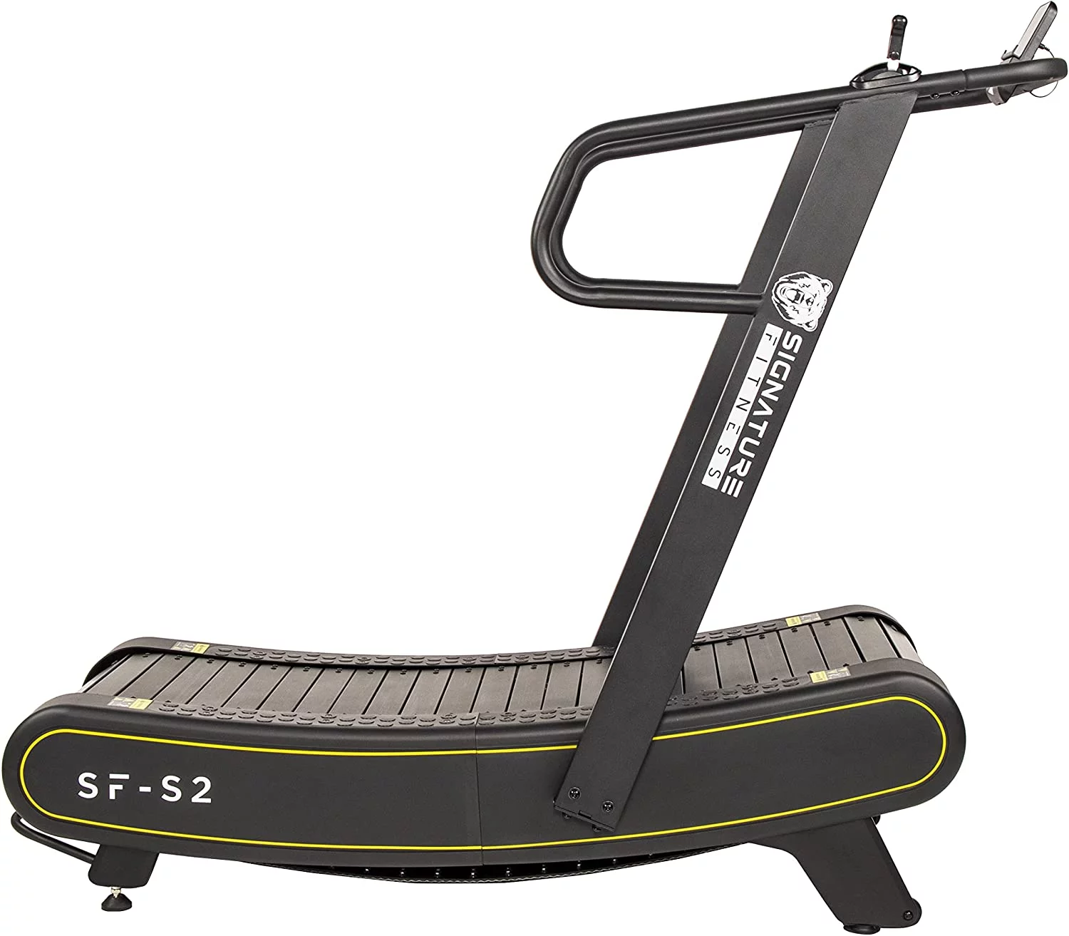 Signature Fitness SF-S2 Sprint Demon – Motorless Curved Sprint Treadmill with Adjustable Levels of Resistance – 300 lb Capacity