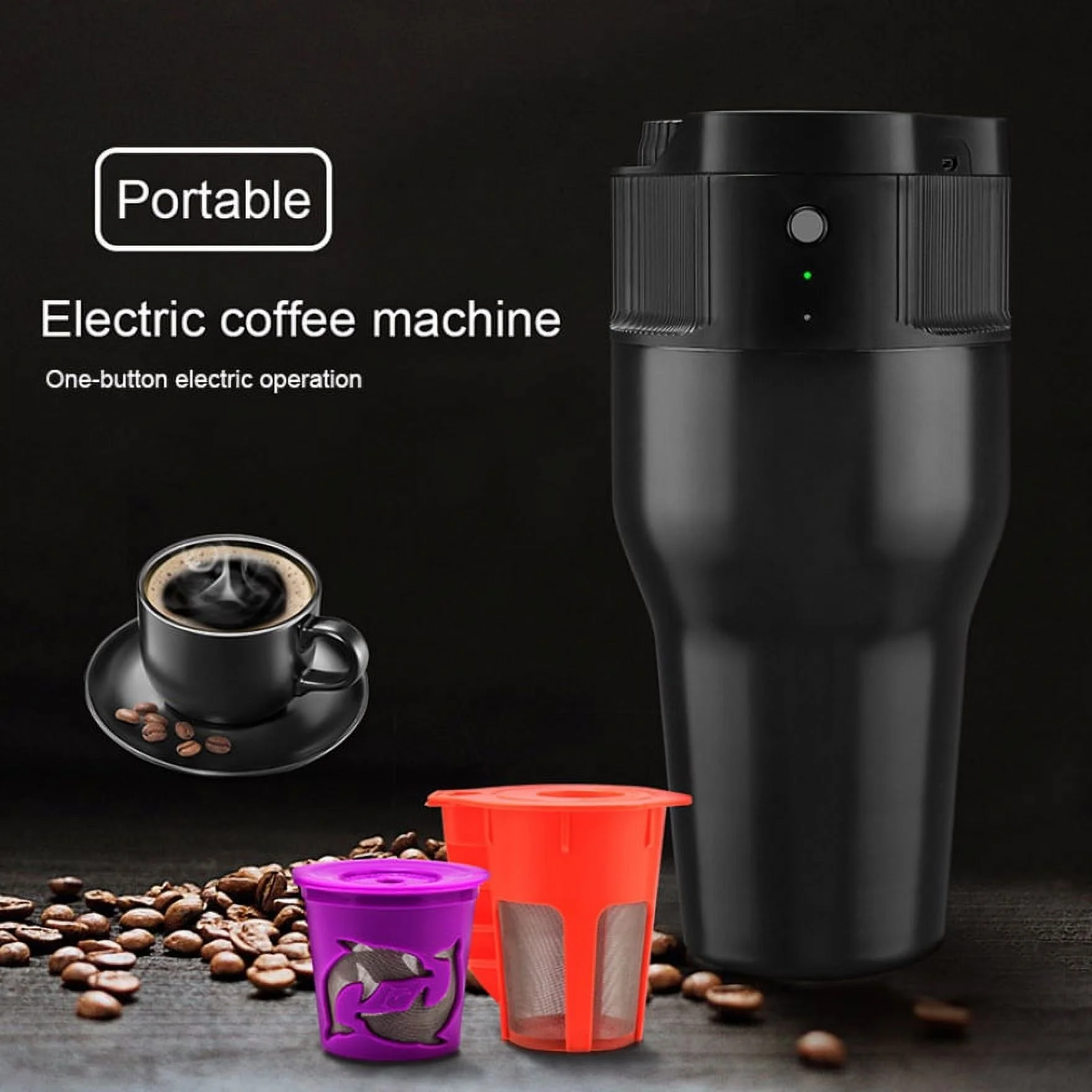 Ssxinyu Electric Coffee Machine Maker USB Portable 550ml For Home Outdoor Travel Cafe