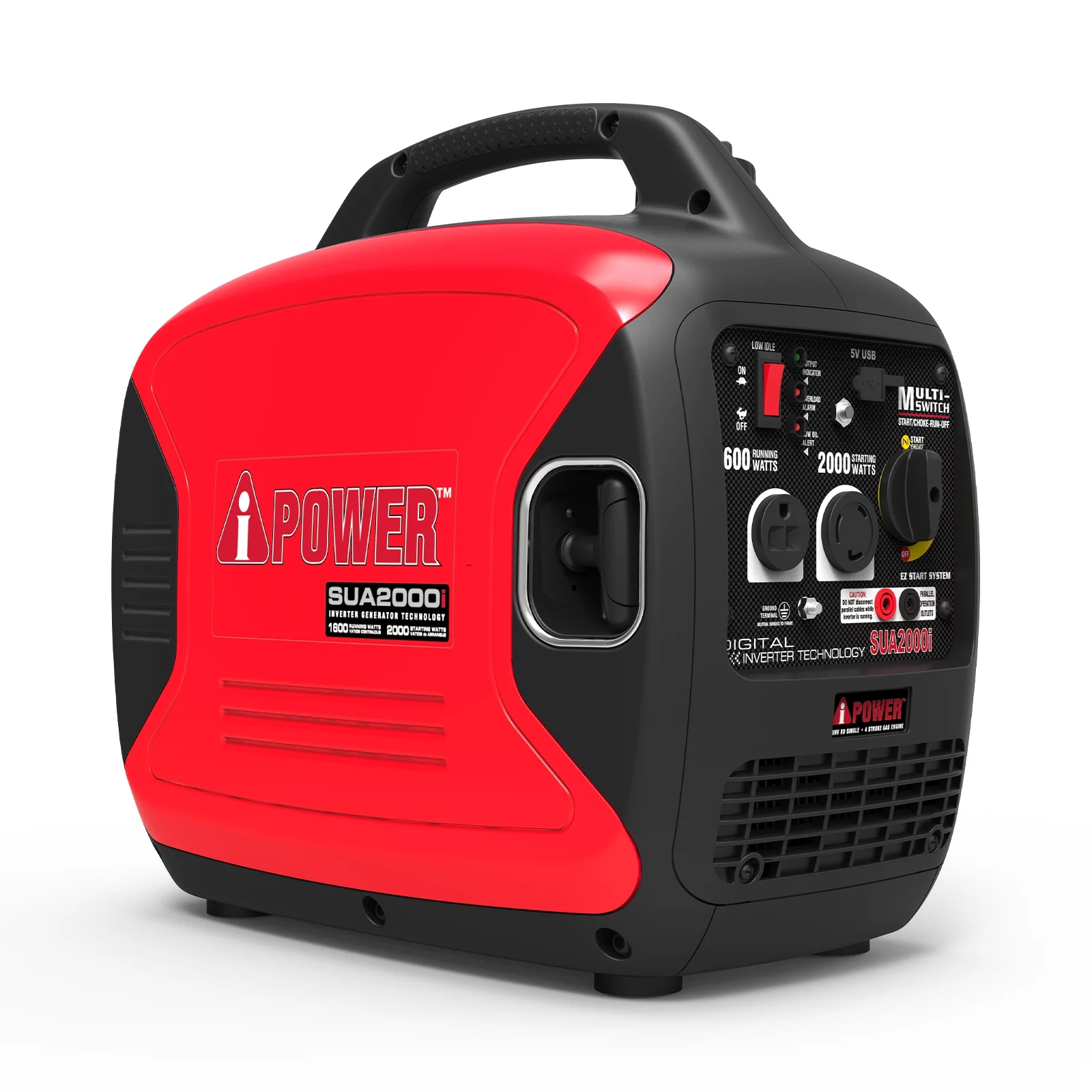 A-iPower Portable Inverter Generator, 2000W Ultra-Quiet RV Ready, EPA Compliant, Small & Ultra Lightweight For Backup Home Use, Tailgating & Camping