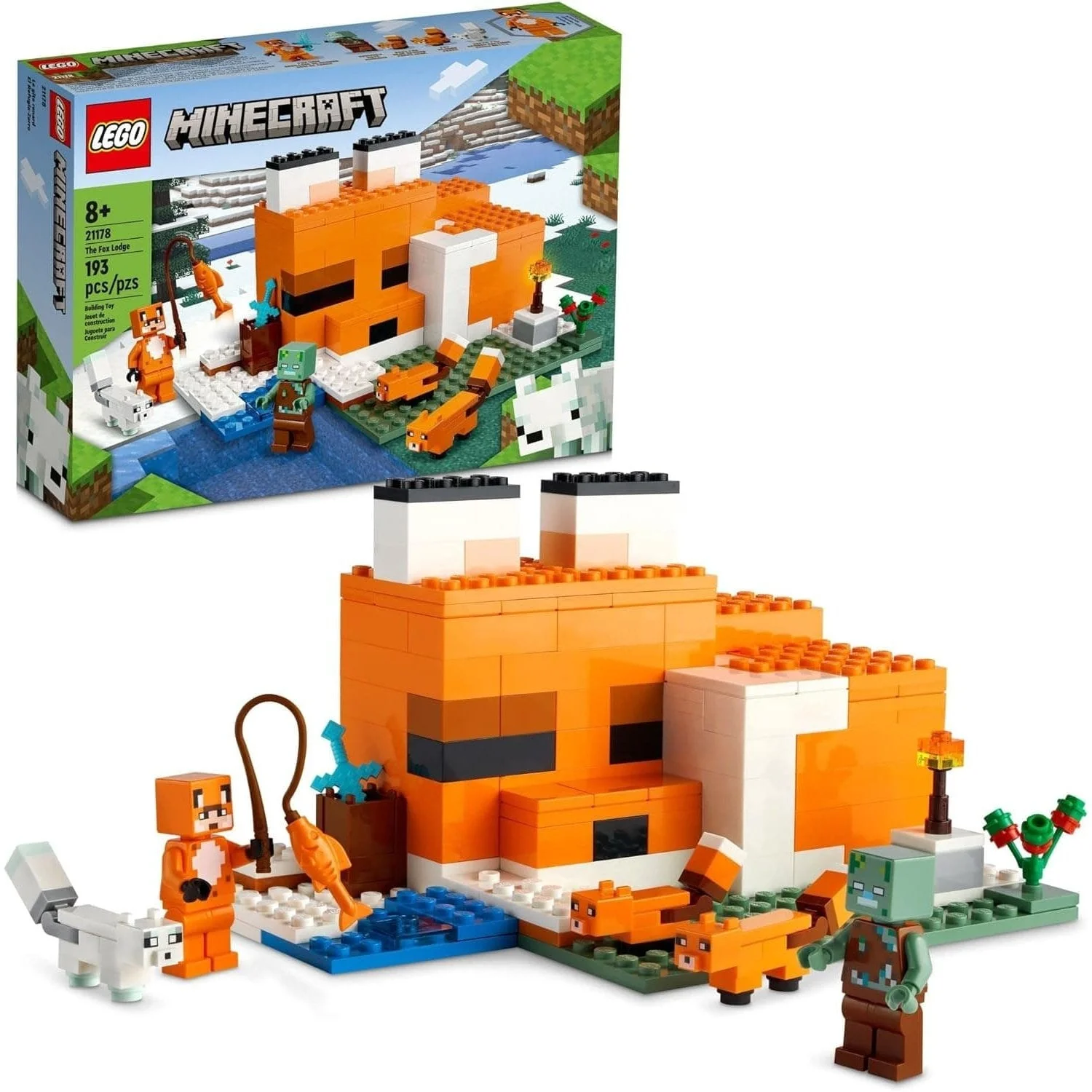 Lego Minecraft The Fox Lodge House 21178