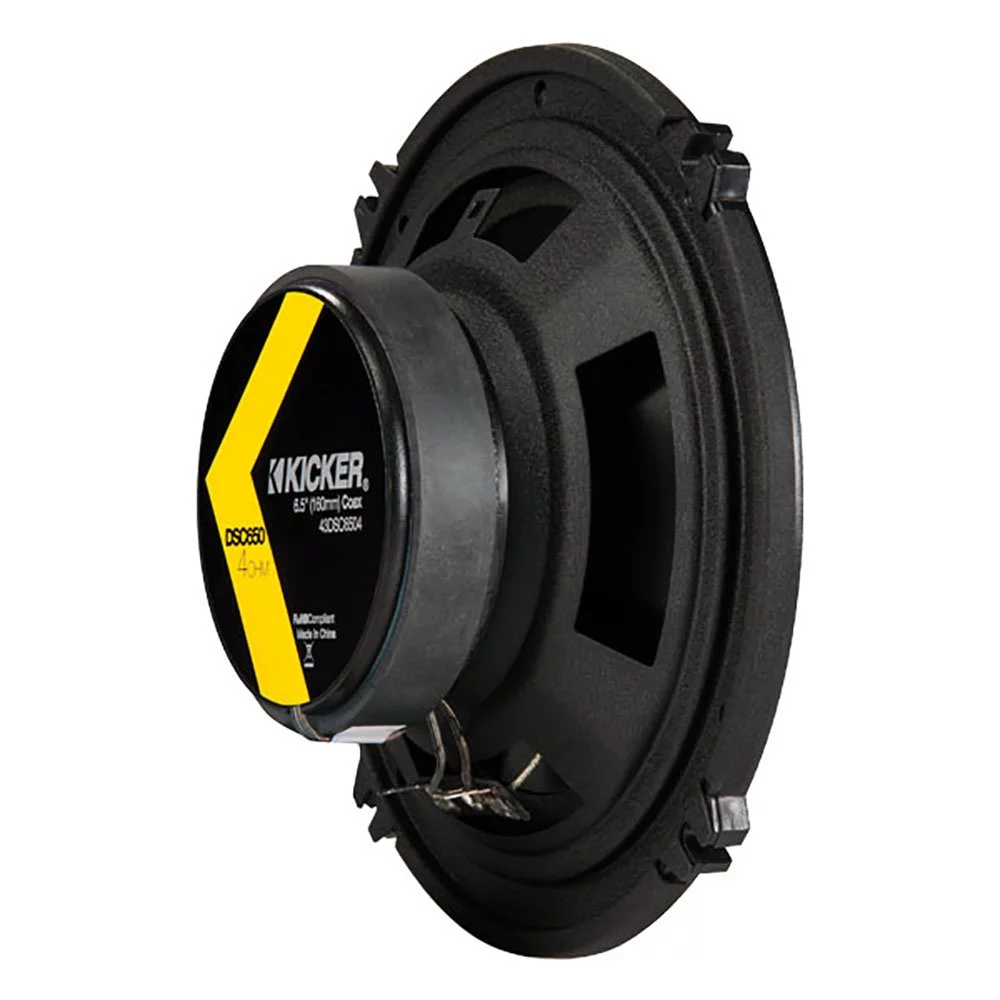 43DSC6504 KICKER 6.5-Inch (160-165mm) Coaxial Speakers, 4-Ohm